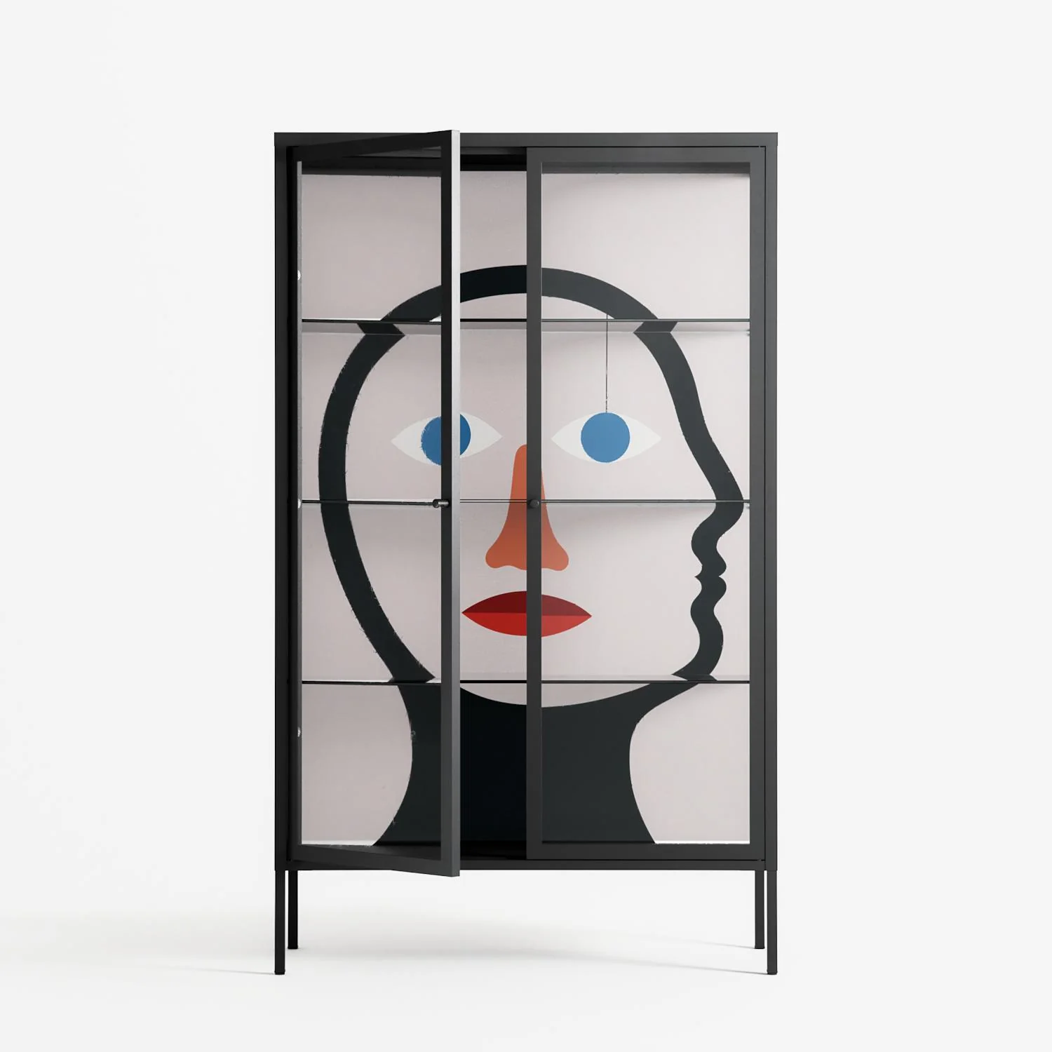 En_Suspend - Cabinet - David Vanadia - Antracite - Clear glass - Image 2