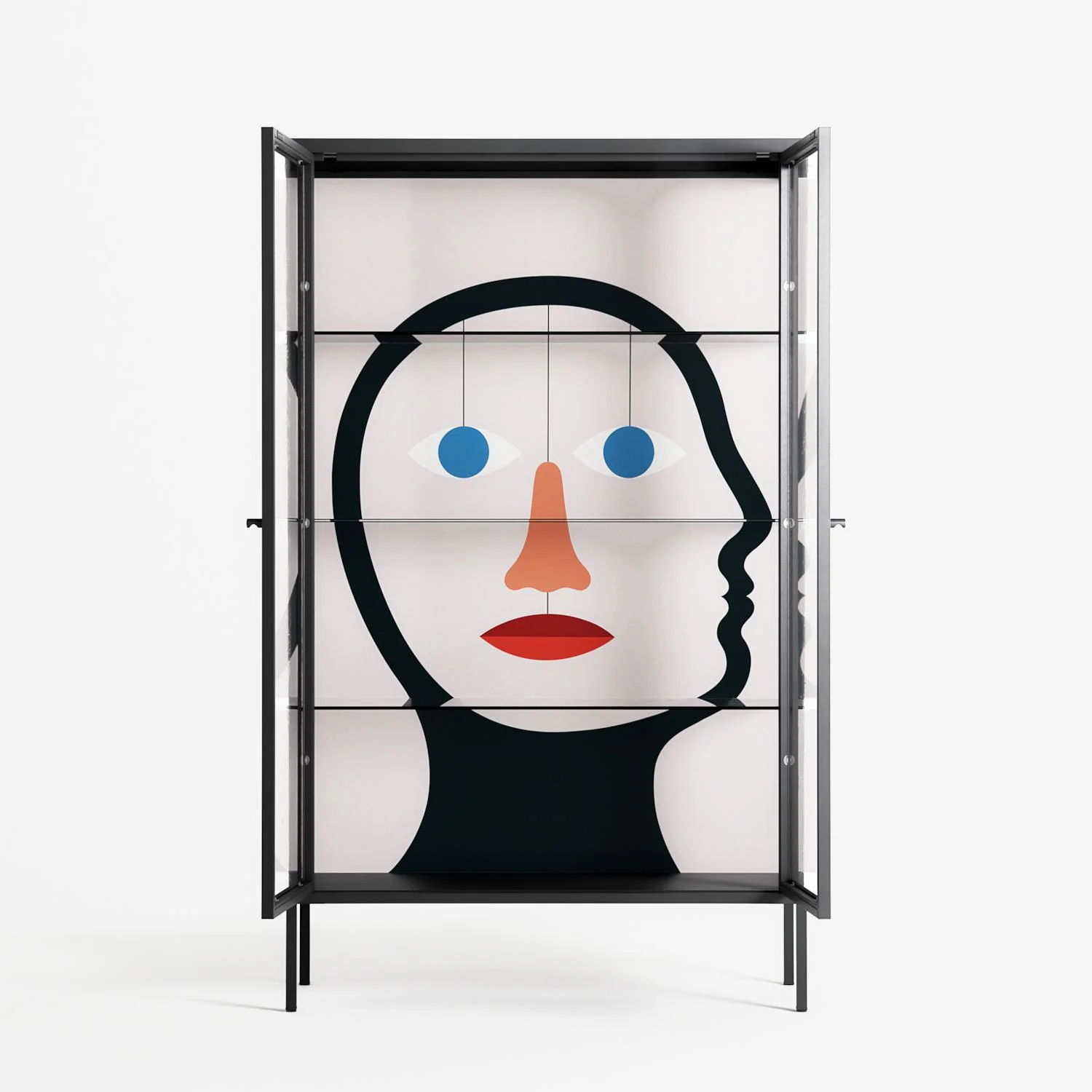 En_Suspend - Cabinet - David Vanadia - Antracite - Clear glass - Image 3
