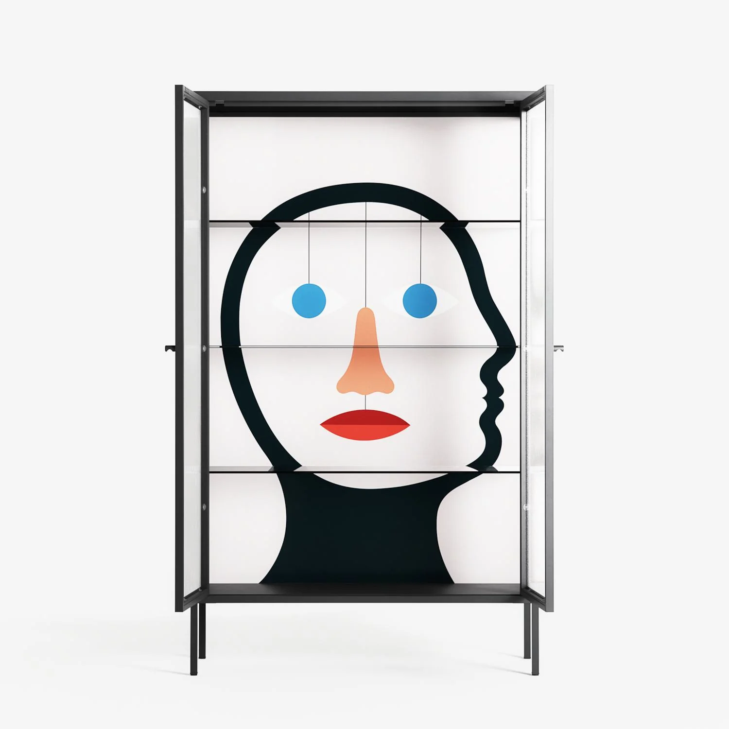 En_Suspend - Cabinet - David Vanadia - Antracite - Reeded glass - Image 3