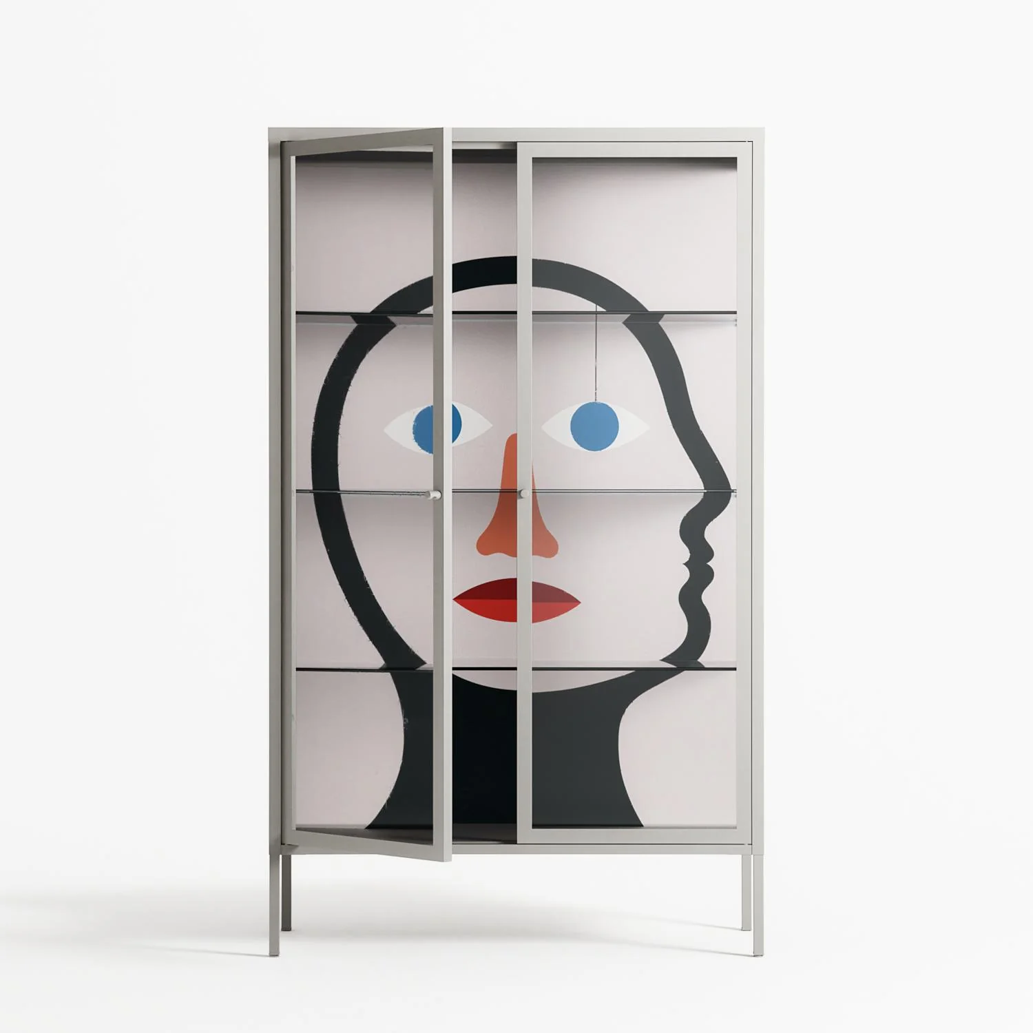 En_Suspend - Cabinet - David Vanadia - Chalk - Clear glass - Image 2