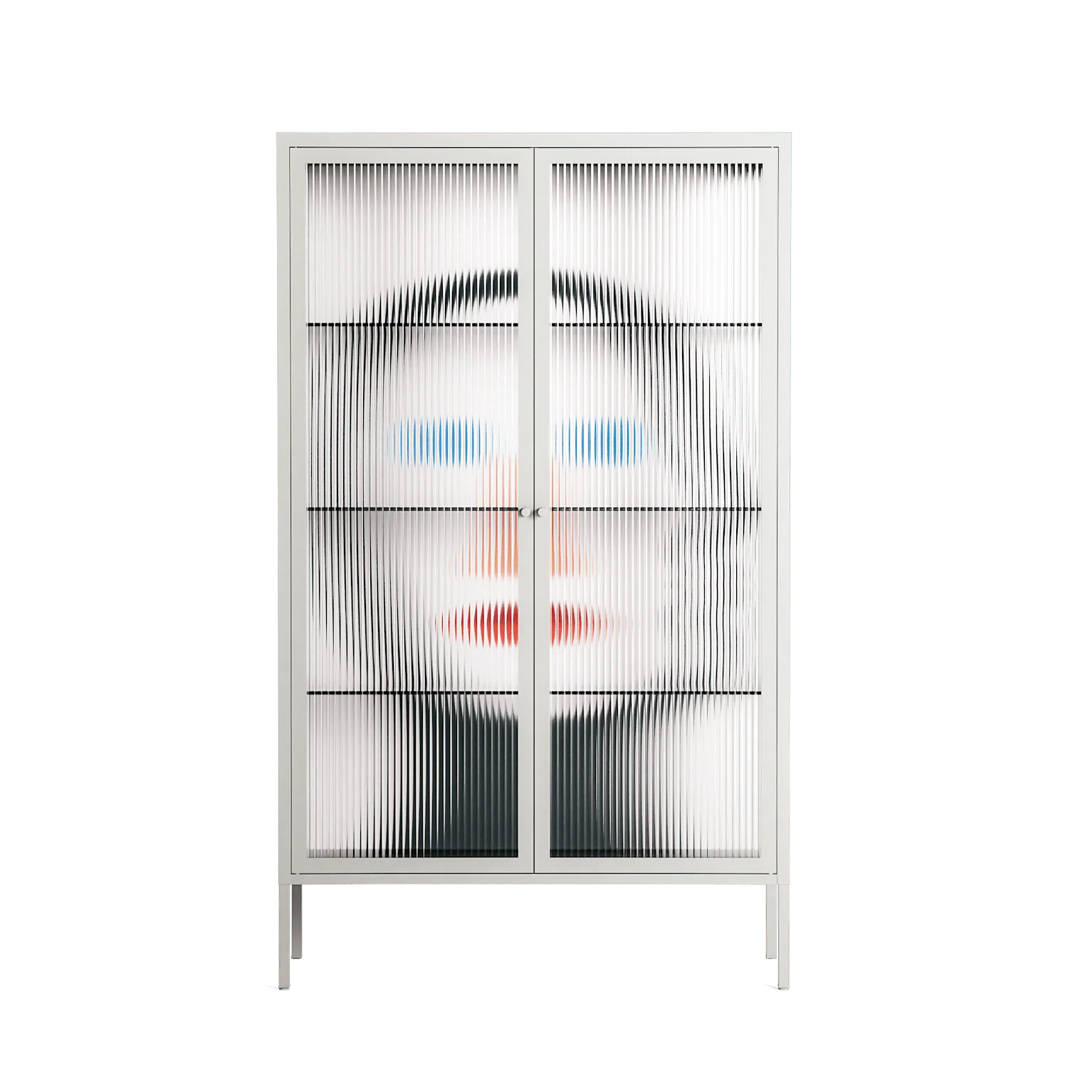 En_Suspend - Cabinet - David Vanadia - Chalk - Reeded glass