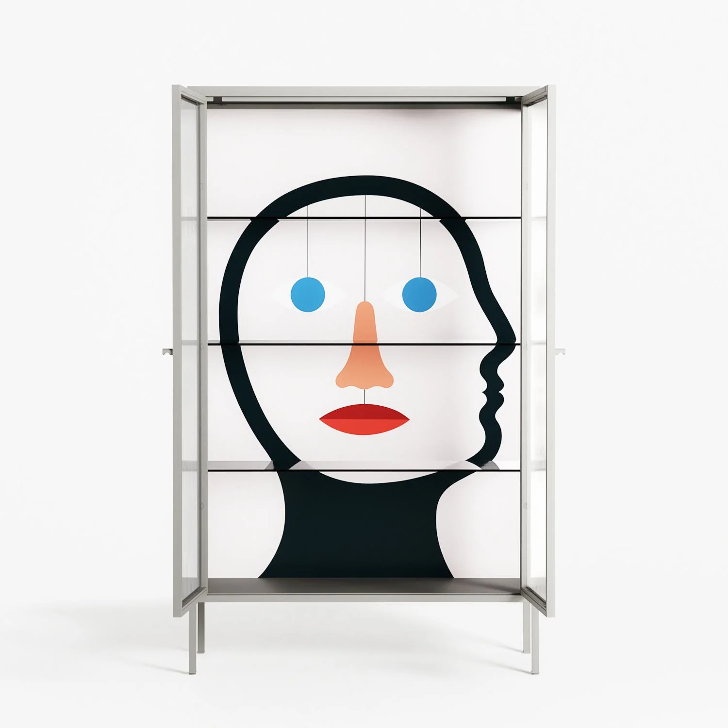 En_Suspend - Cabinet - David Vanadia - Chalk - Reeded glass - Image 3