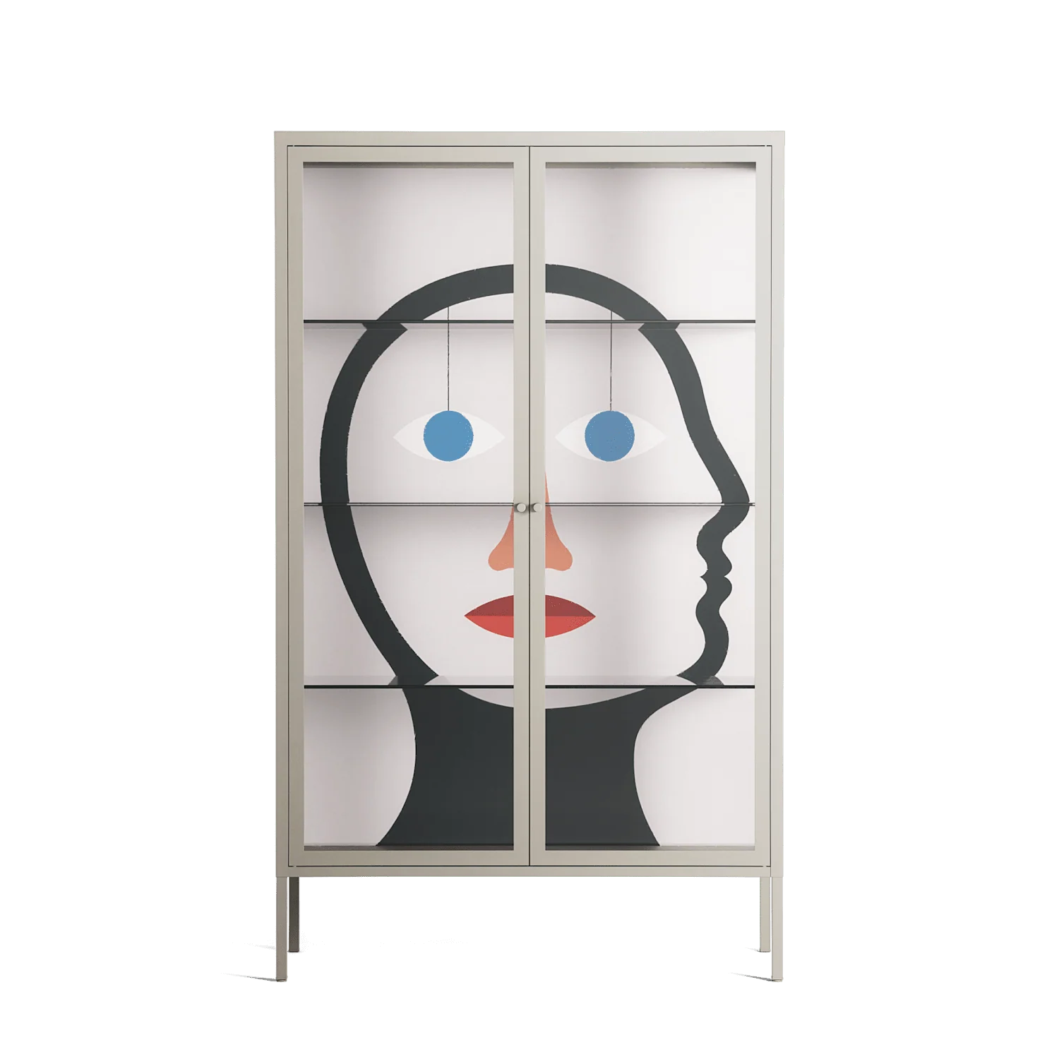 En_Suspend - Cabinet - David Vanadia - Pebble - Clear glass