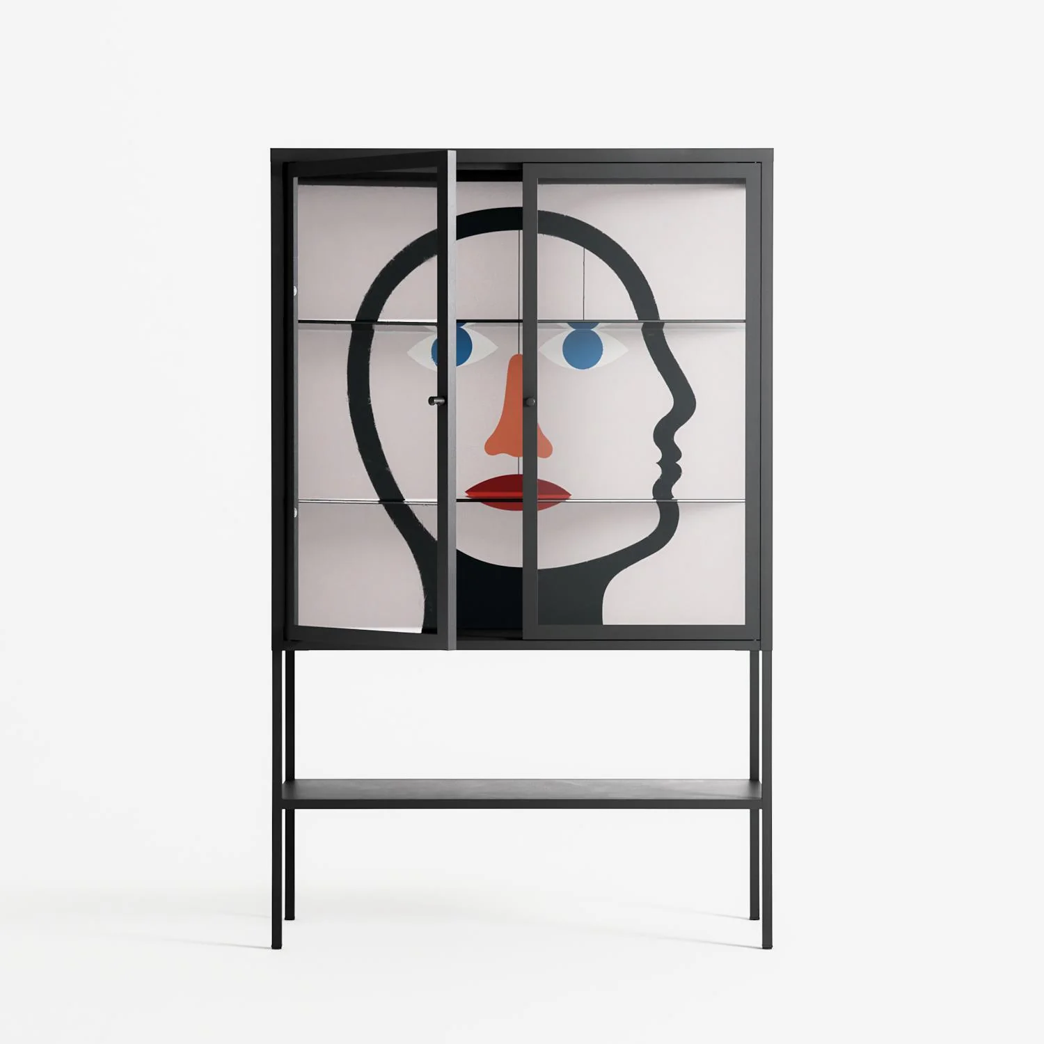 En_Suspend - Loft Cabinet - David Vanadia - Antracite - Clear glass - Image 2
