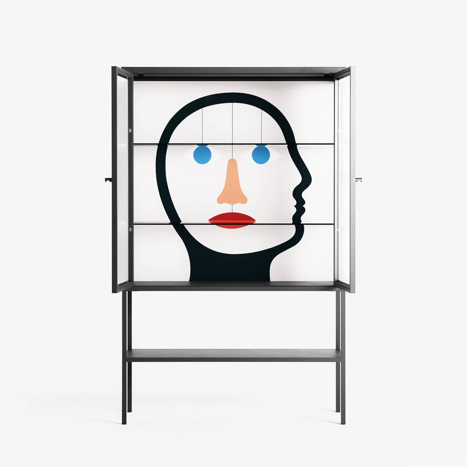 En_Suspend - Loft Cabinet - David Vanadia - Antracite - Reeded glass - Image 3