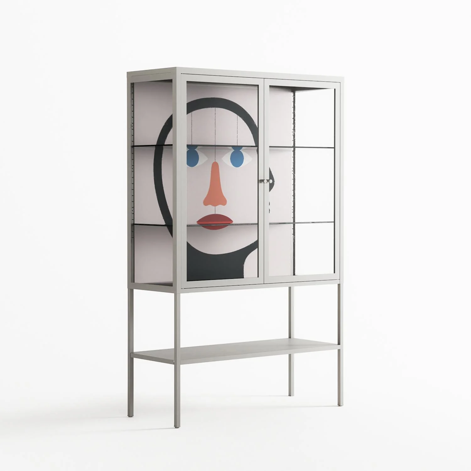 En_Suspend - Loft Cabinet - David Vanadia - Chalk - Clear glass - Image 4