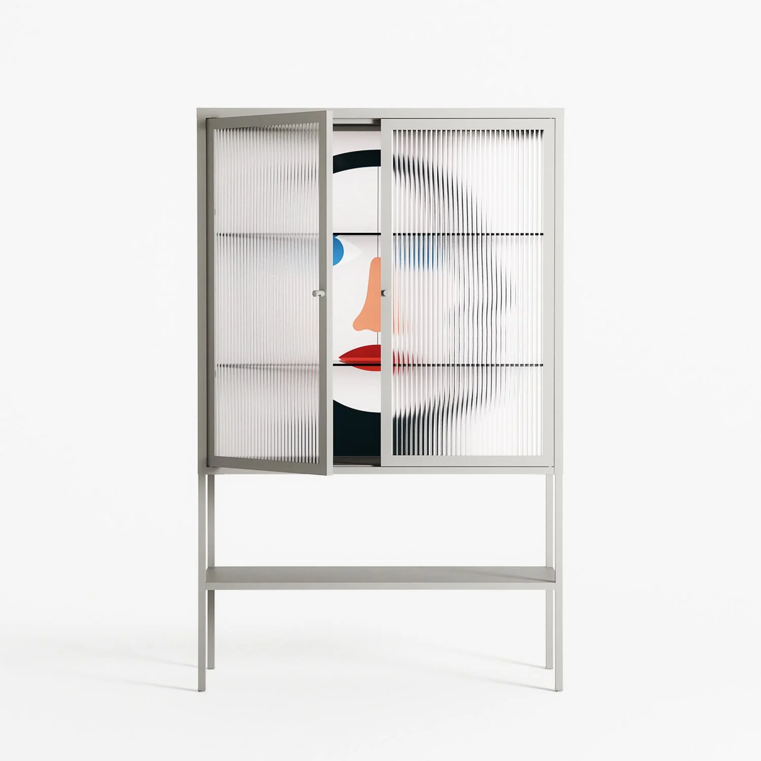 En_Suspend - Loft Cabinet - David Vanadia - Chalk - Reeded glass - Image 2