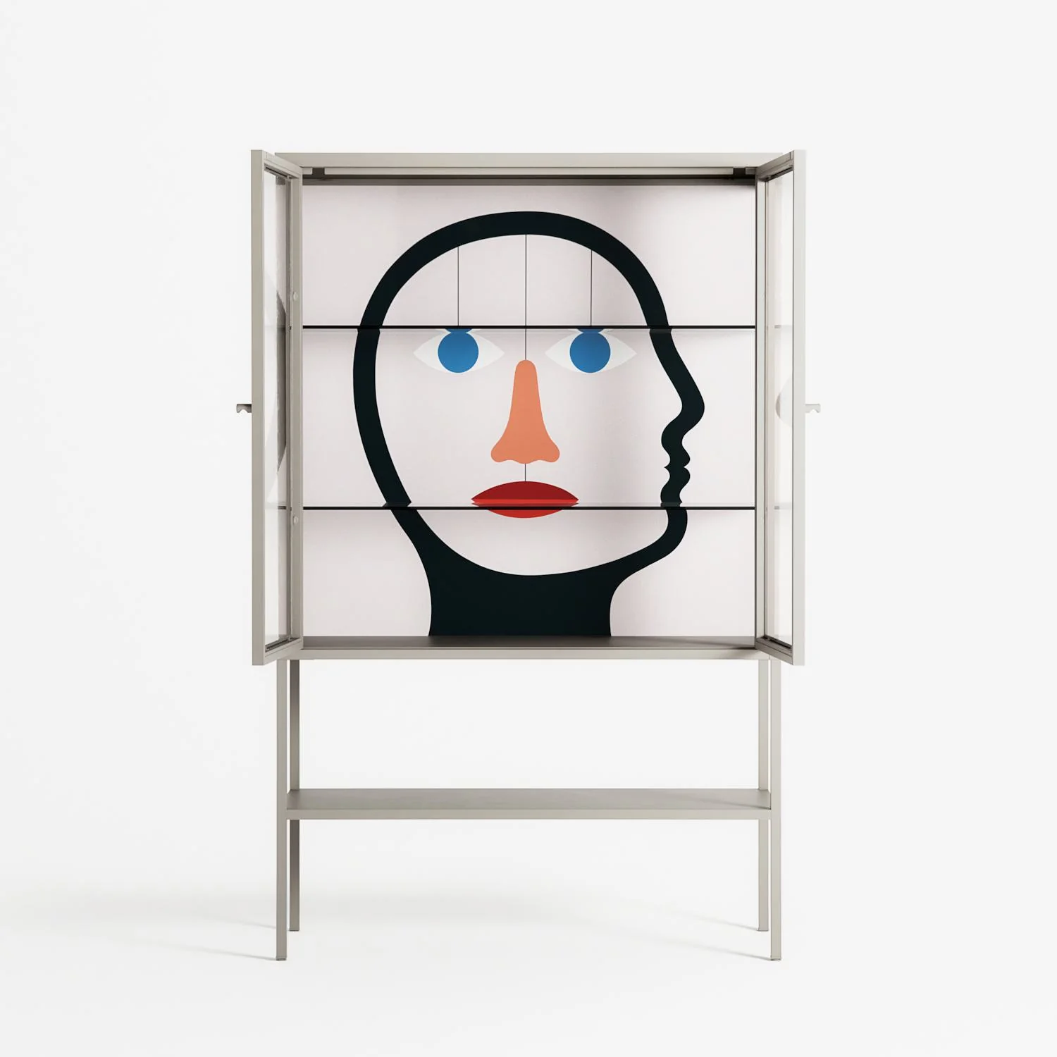En_Suspend - Loft Cabinet - David Vanadia - Pebble - Clear glass - Image 3