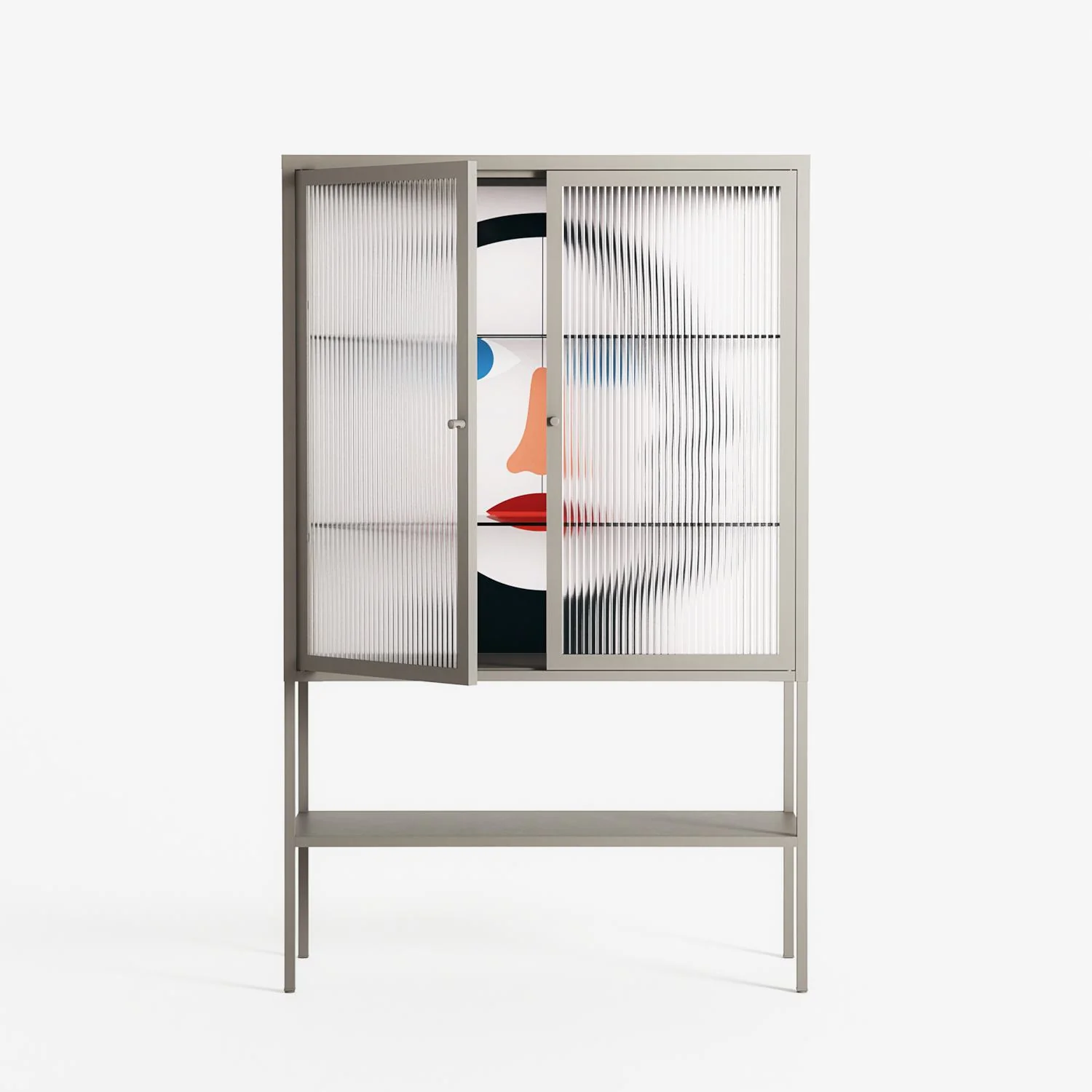 En_Suspend - Loft Cabinet - David Vanadia - Pebble - Reeded glass - Image 2