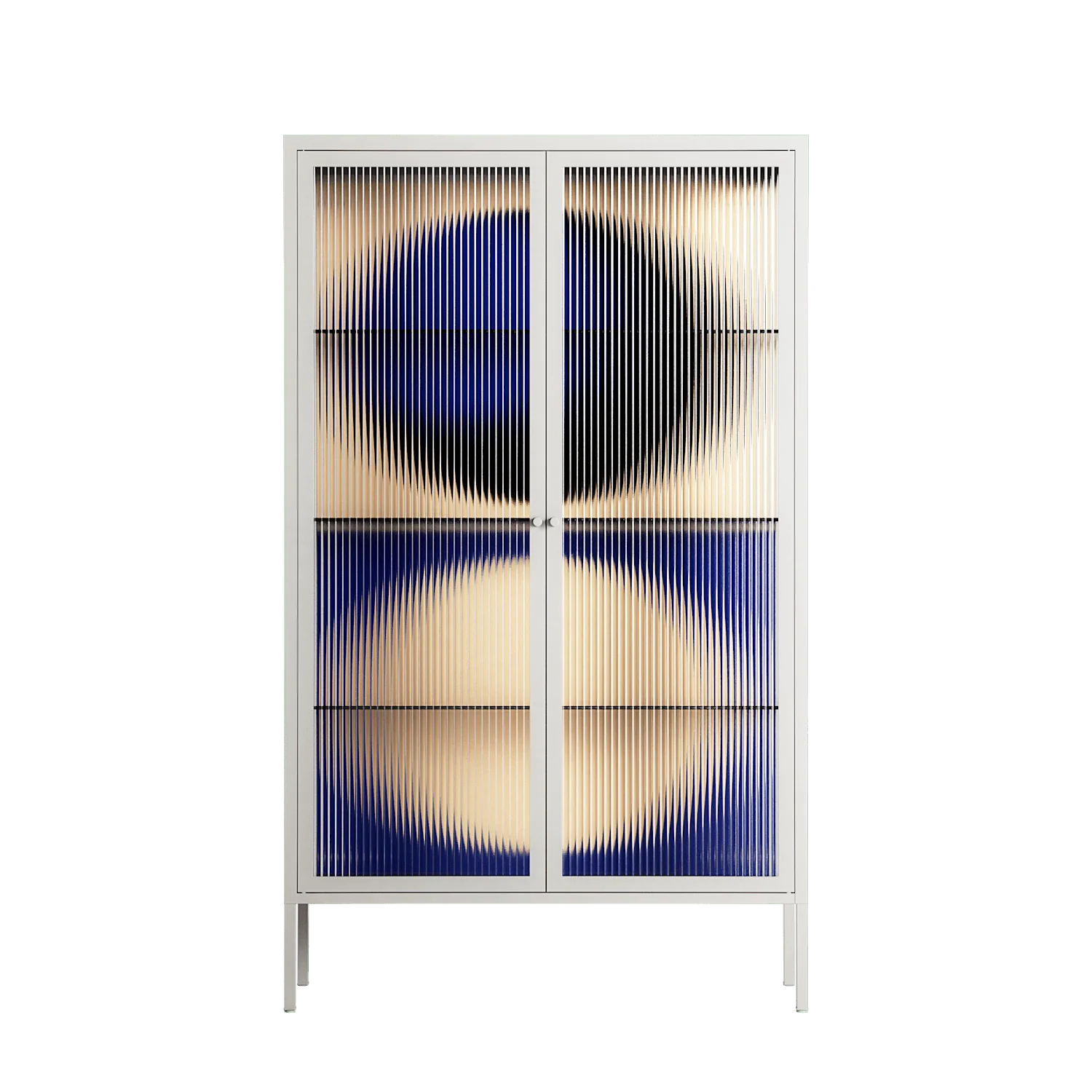 Entrance - Cabinet - Oluwasheyi Adebayo - Chalk - Reeded glass