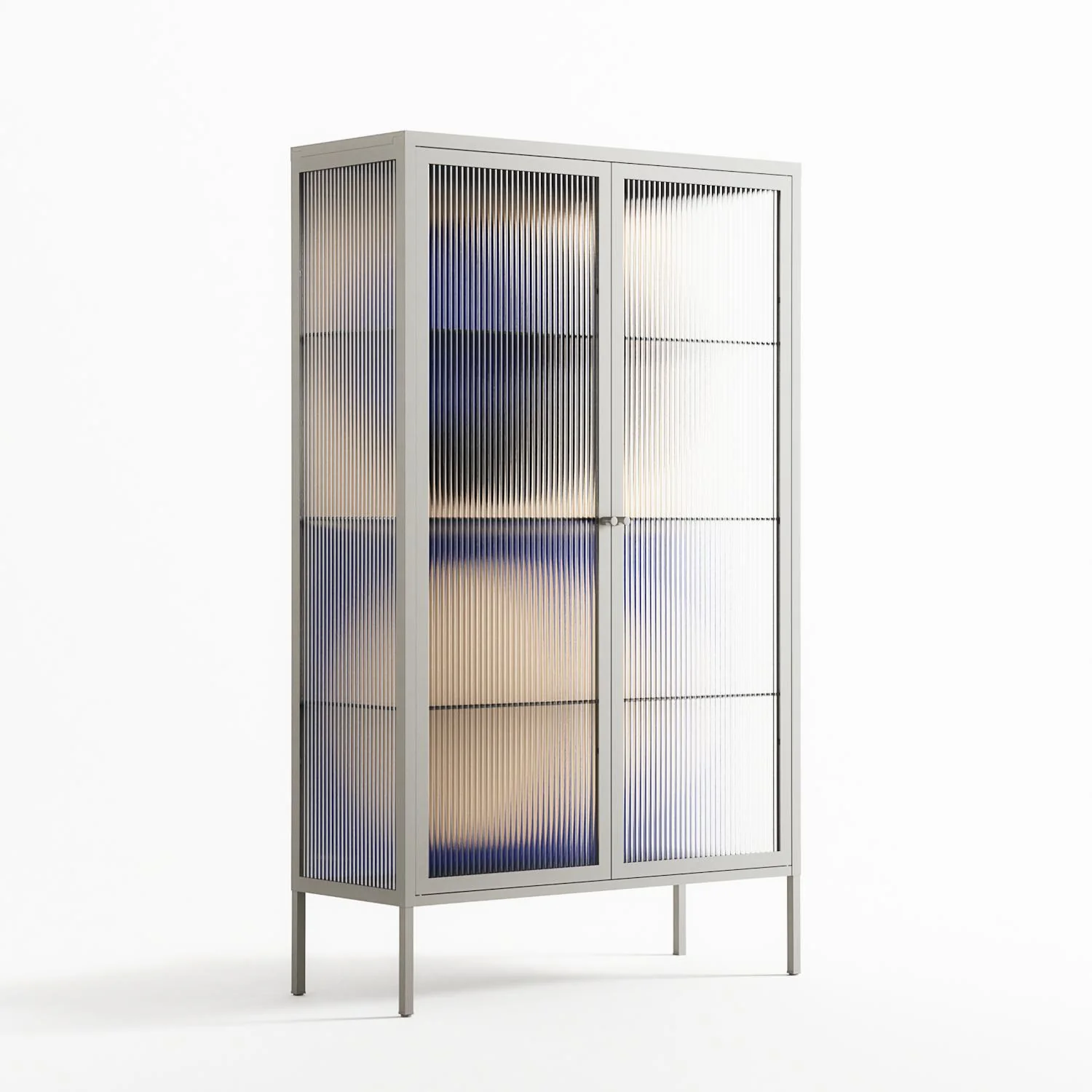 Entrance - Cabinet - Oluwasheyi Adebayo - Chalk - Reeded glass - Image 4
