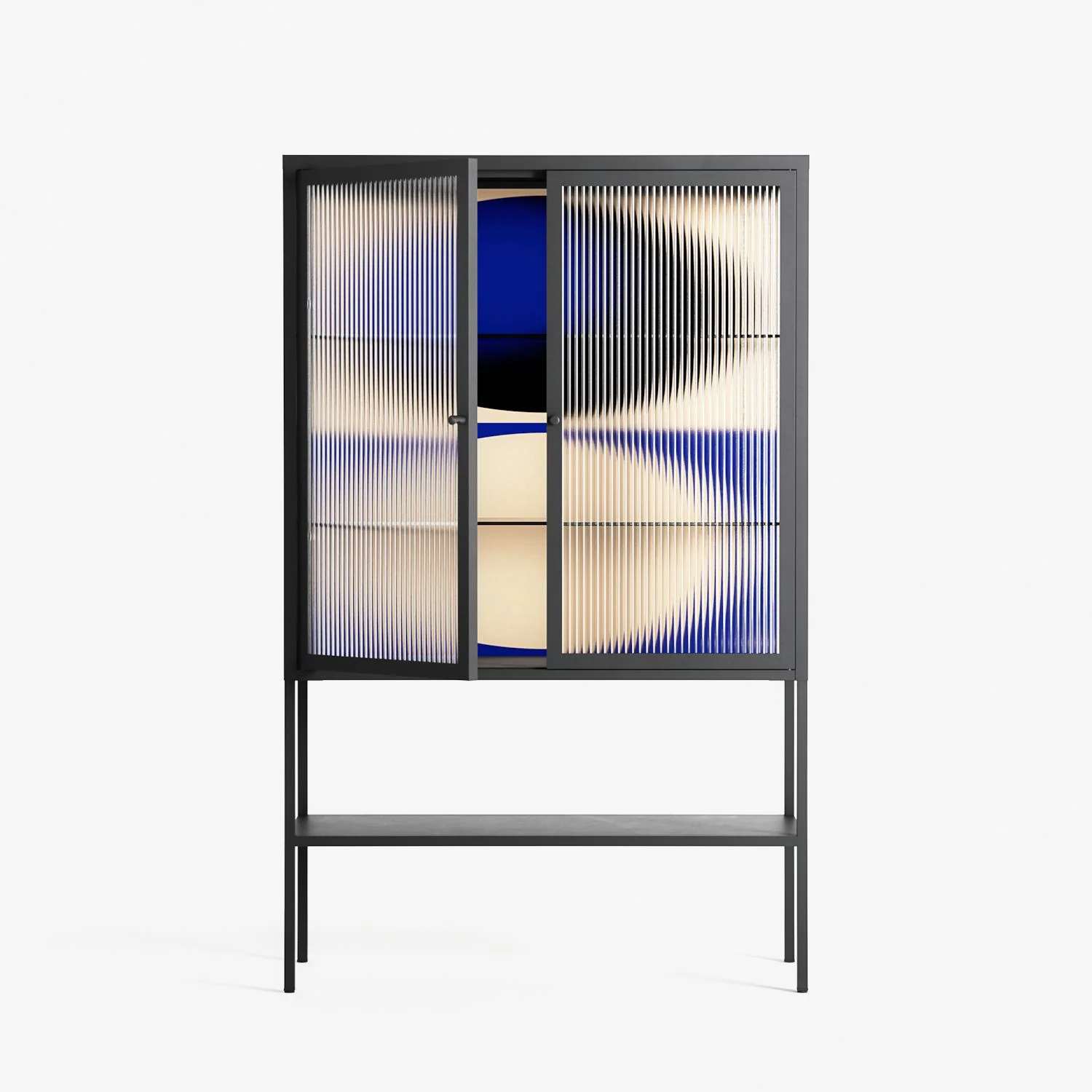Entrance - Loft Cabinet - Oluwasheyi Adebayo - Antracite - Reeded glass - Image 2