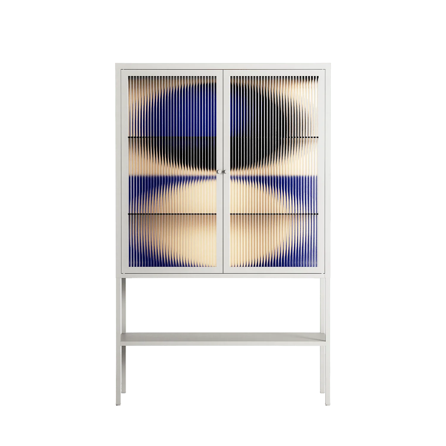 Entrance - Loft Cabinet - Oluwasheyi Adebayo - Chalk - Reeded glass