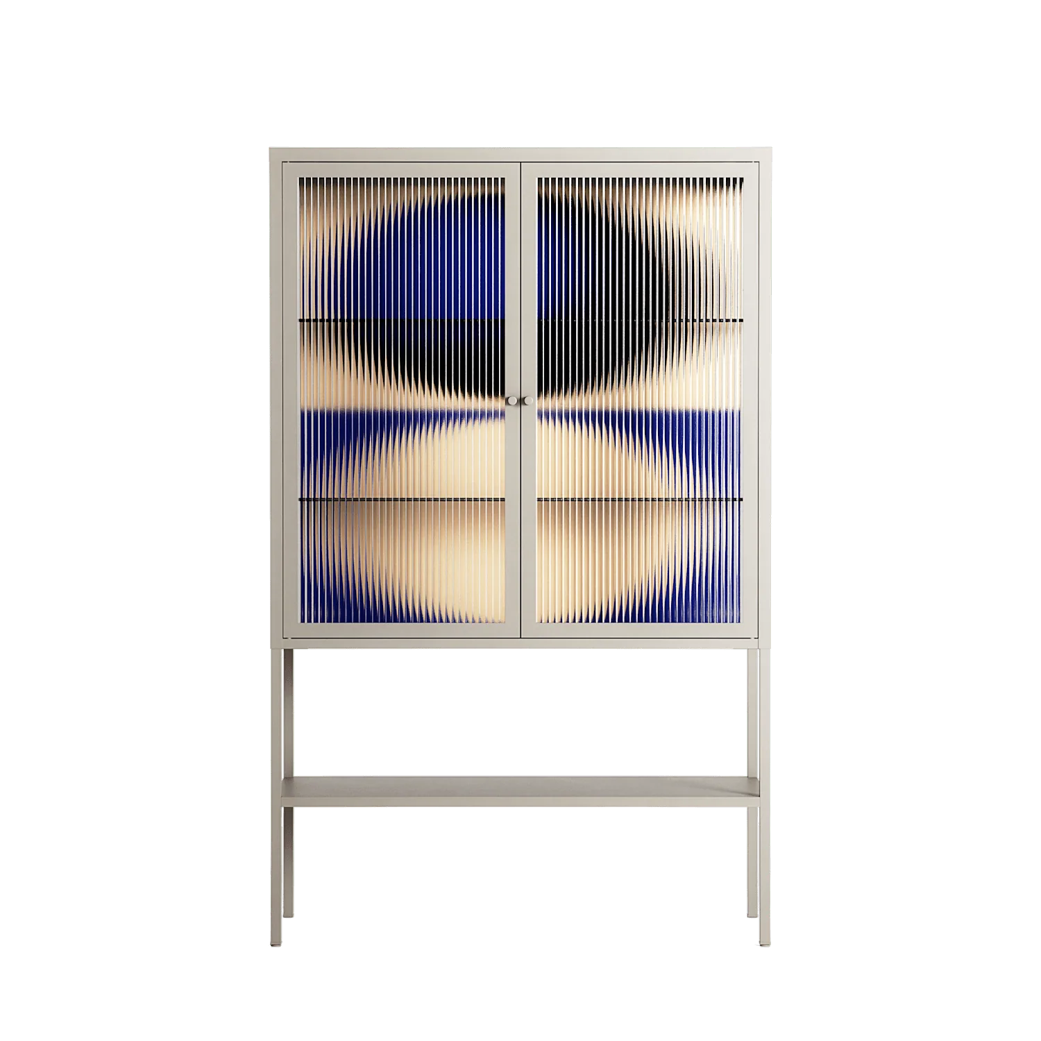 Entrance - Loft Cabinet - Oluwasheyi Adebayo - Pebble - Reeded glass