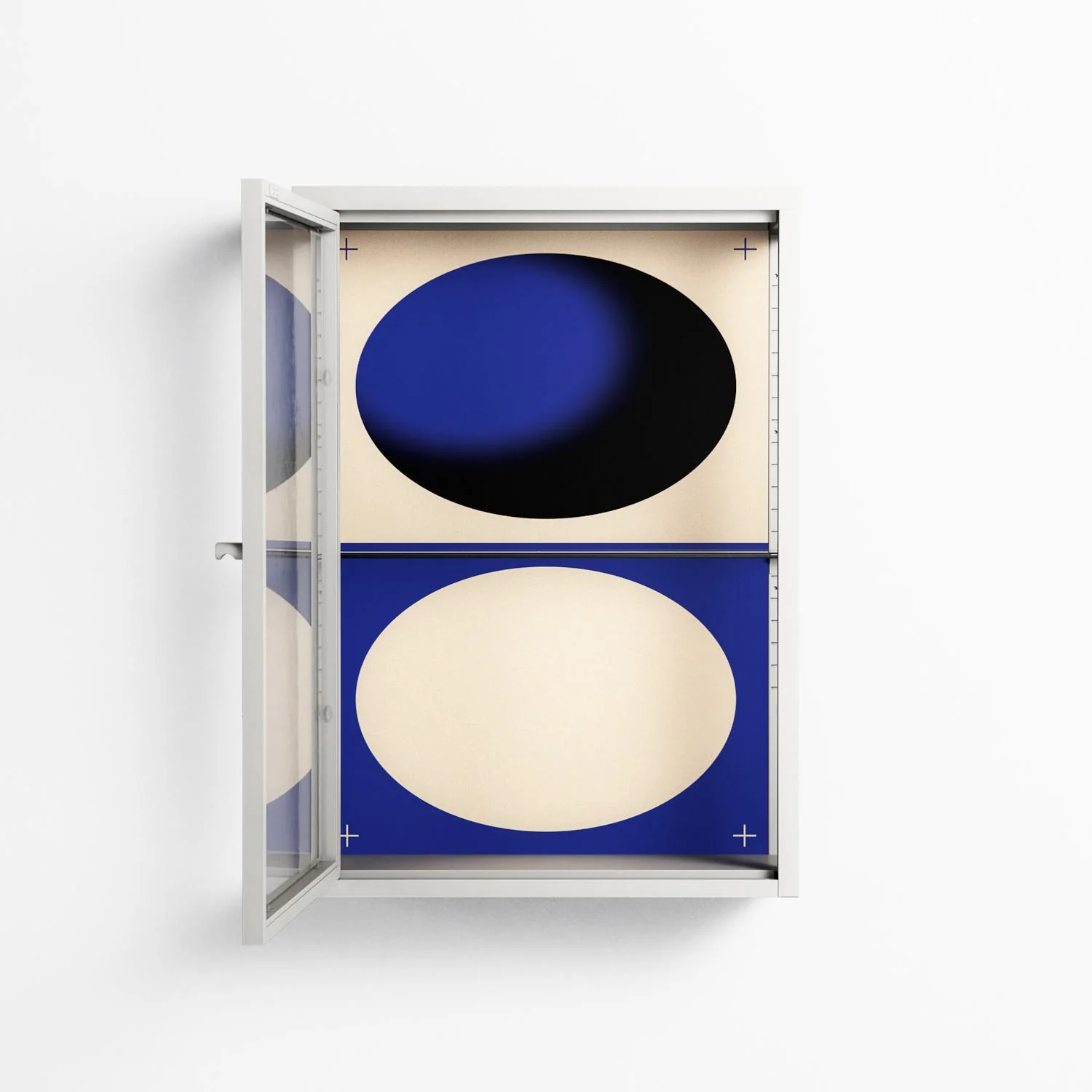 Entrance - Wall Cabinet - Oluwasheyi Adebayo - Chalk - Clear glass - Image 3