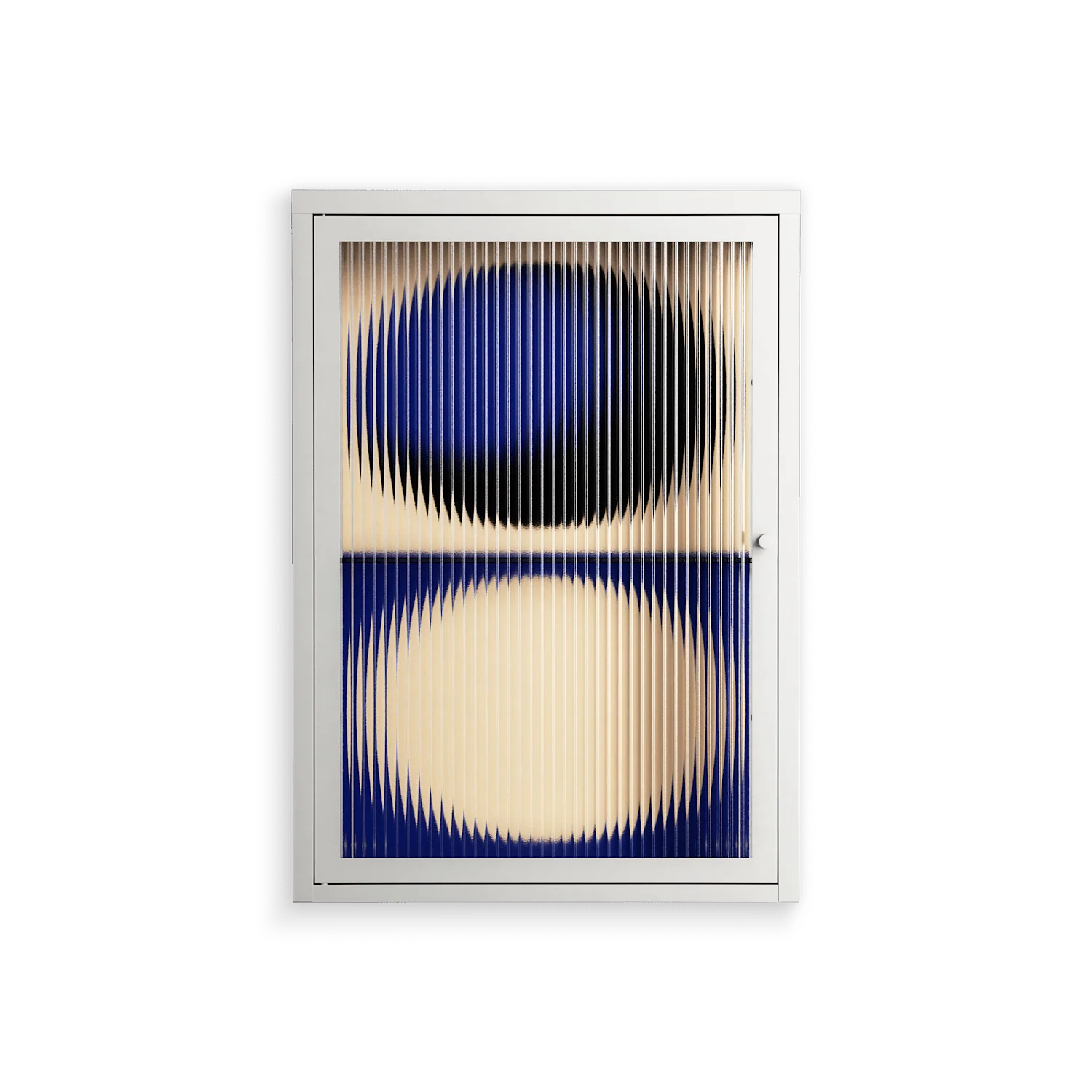 Entrance - Wall Cabinet - Oluwasheyi Adebayo - Chalk - Reeded glass