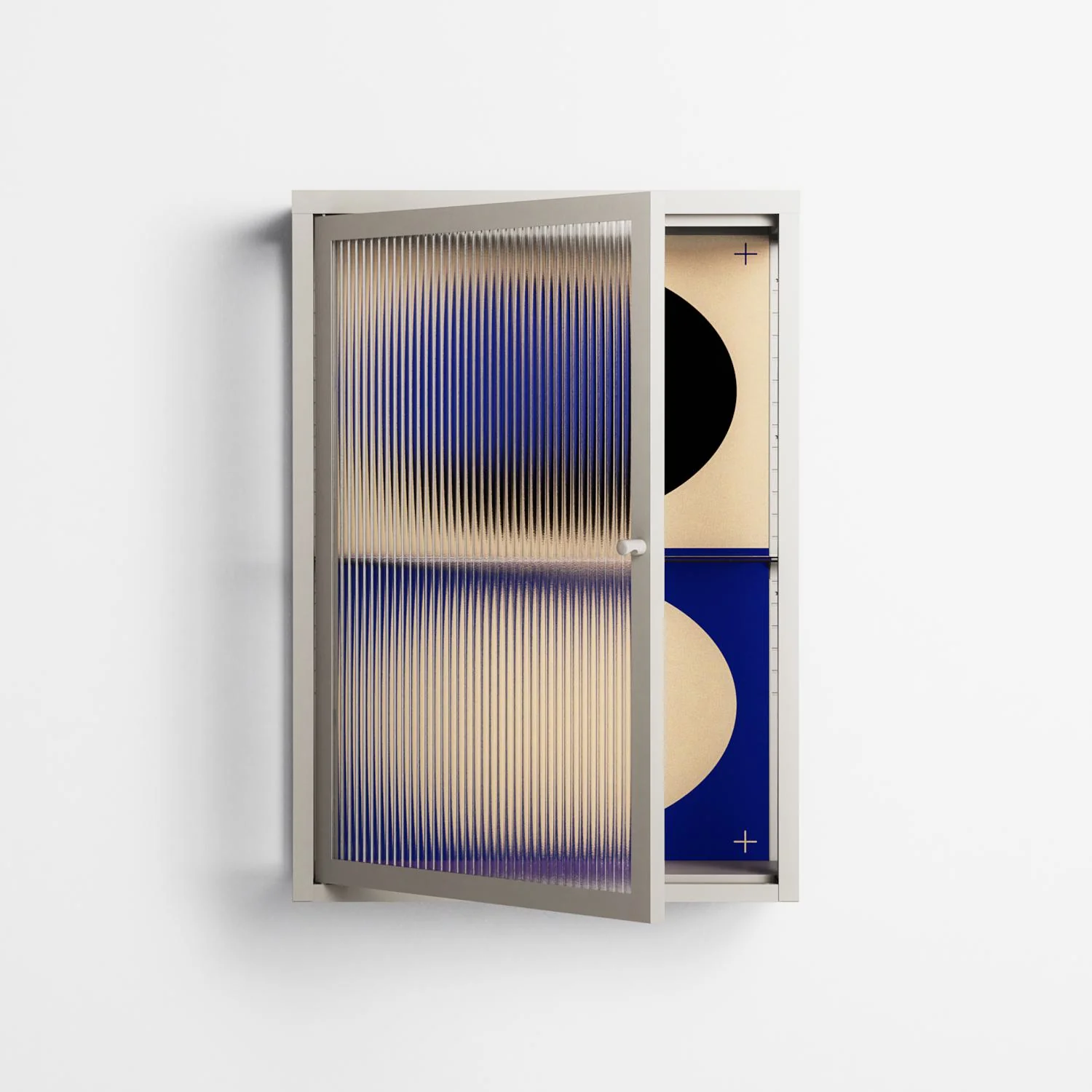 Entrance - Wall Cabinet - Oluwasheyi Adebayo - Pebble - Reeded glass - Image 2
