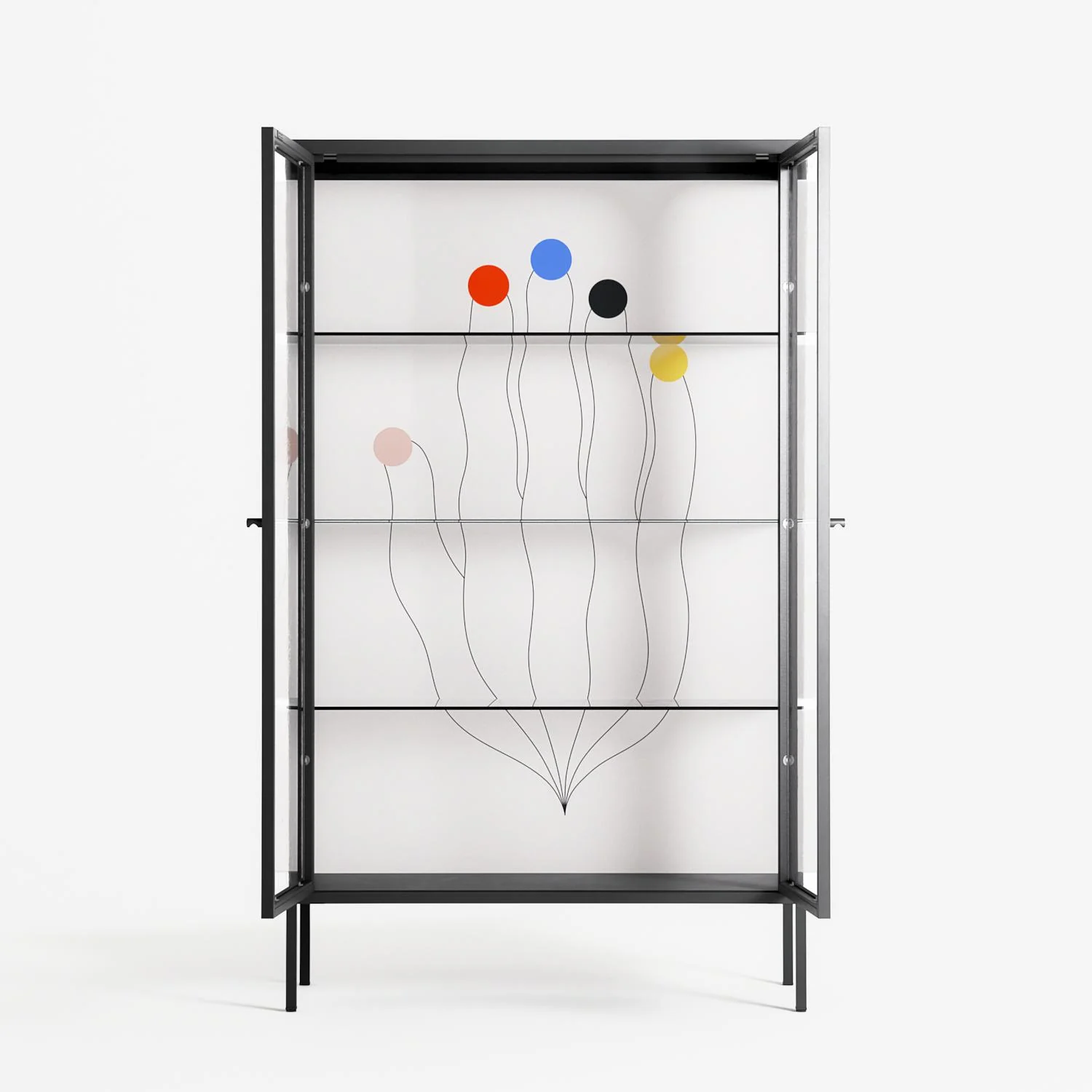 Épanoui - Cabinet - David Vanadia - Antracite - Clear glass - Image 3