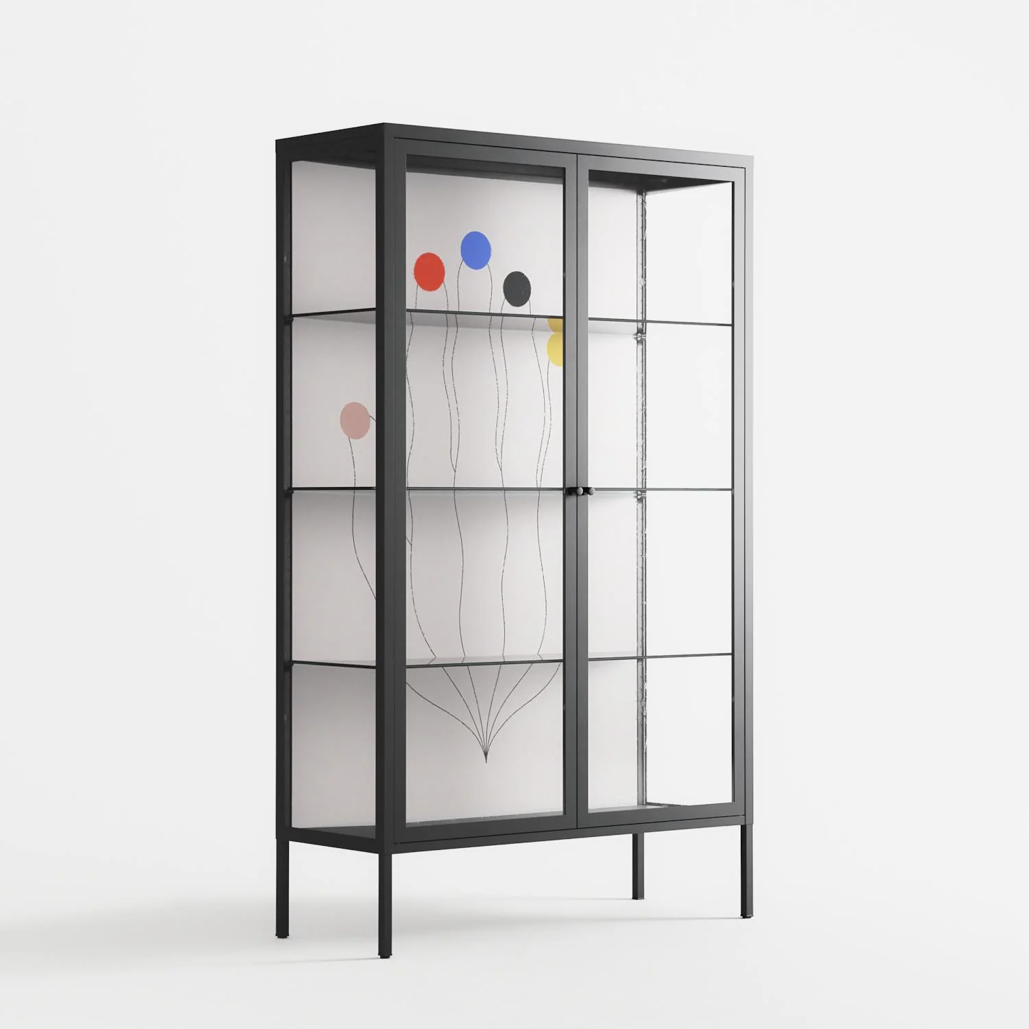 Épanoui - Cabinet - David Vanadia - Antracite - Clear glass - Image 4
