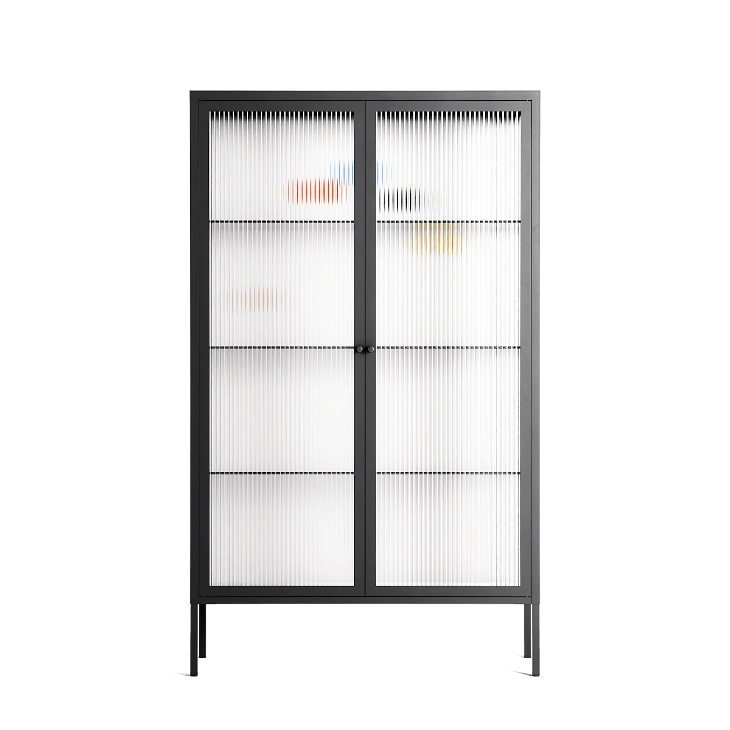 Épanoui - Cabinet - David Vanadia - Antracite - Reeded glass