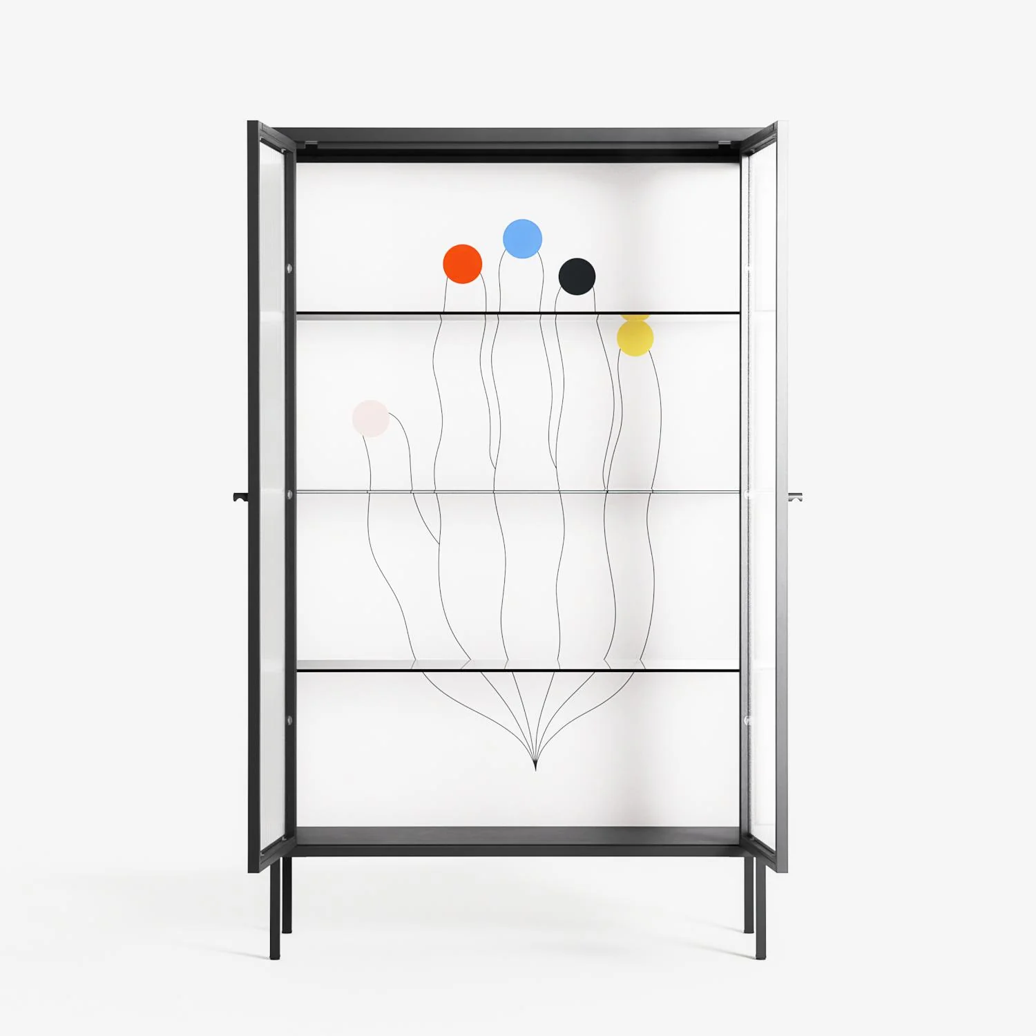 Épanoui - Cabinet - David Vanadia - Antracite - Reeded glass - Image 3