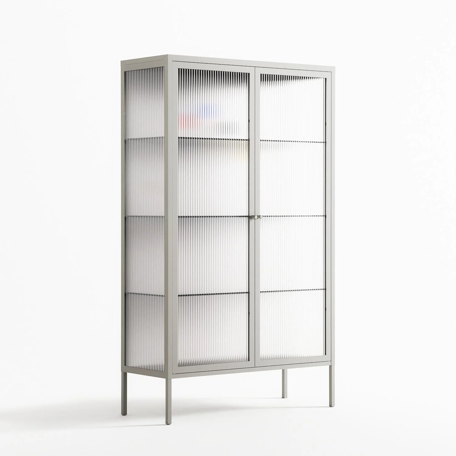 Épanoui - Cabinet - David Vanadia - Chalk - Reeded glass - Image 4