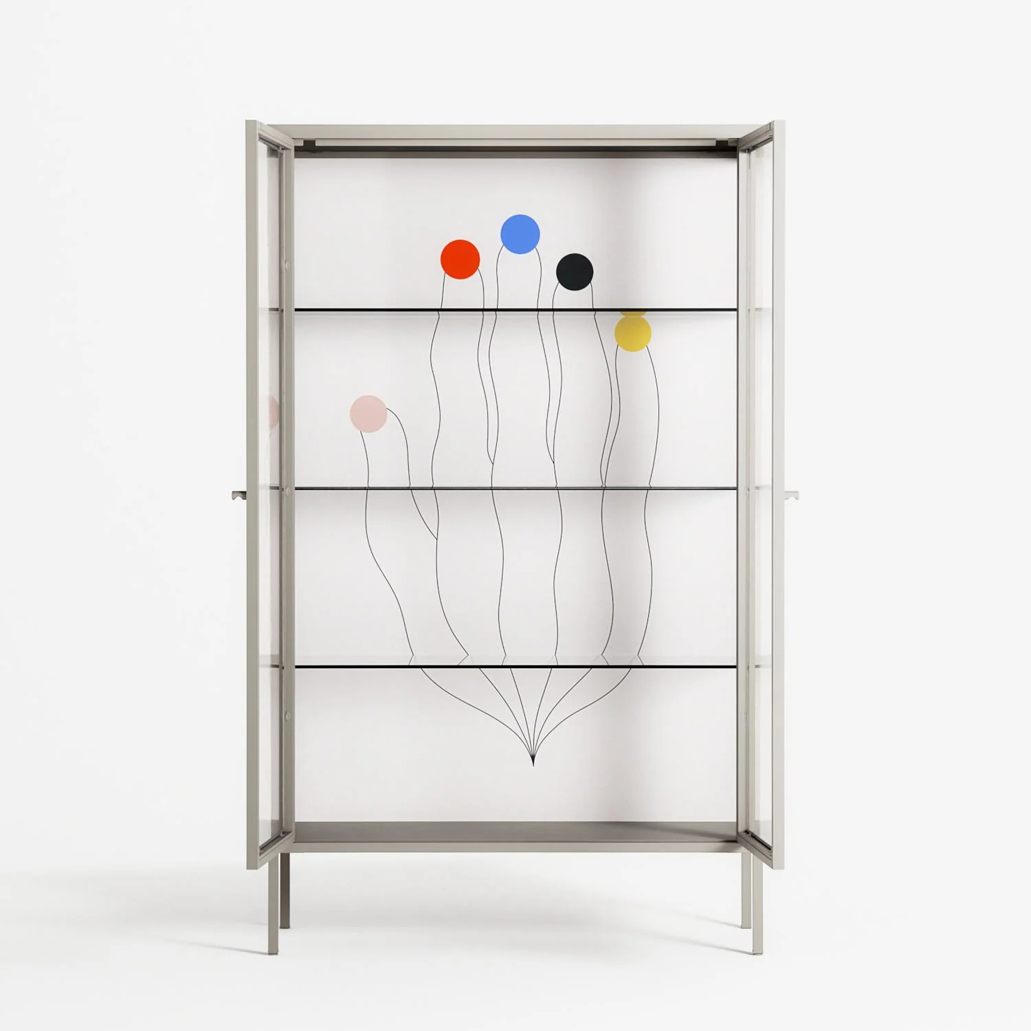 Épanoui - Cabinet - David Vanadia - Pebble - Clear glass - Image 3
