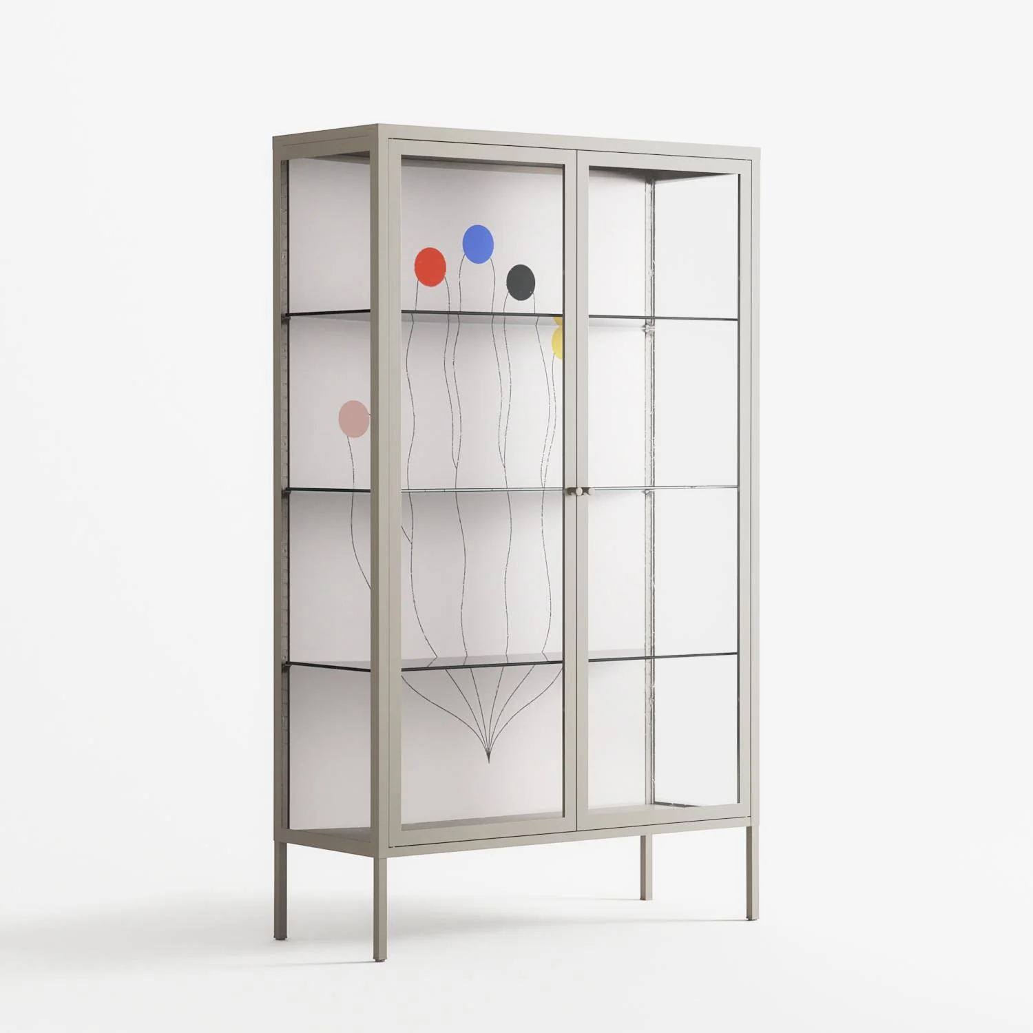 Épanoui - Cabinet - David Vanadia - Pebble - Clear glass - Image 4