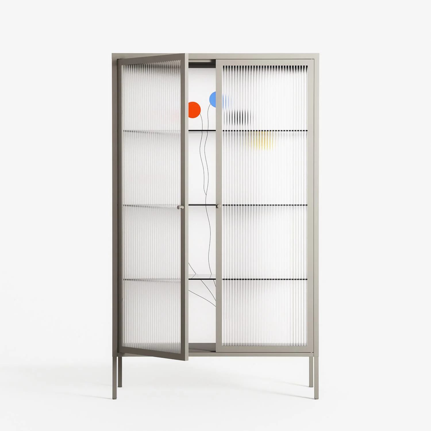 Épanoui - Cabinet - David Vanadia - Pebble - Reeded glass - Image 2