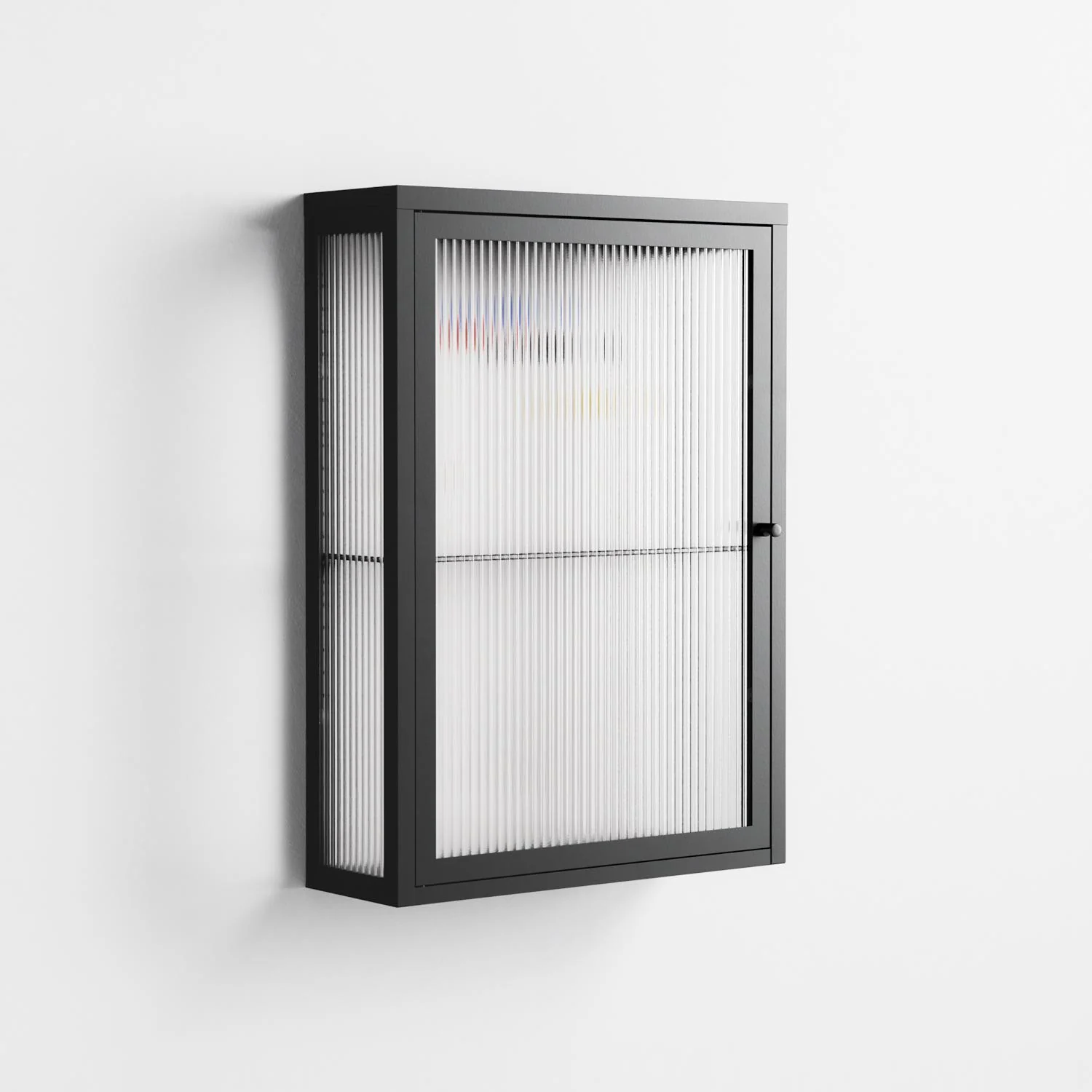 Épanoui - Wall Cabinet - David Vanadia - Antracite - Reeded glass - Image 4