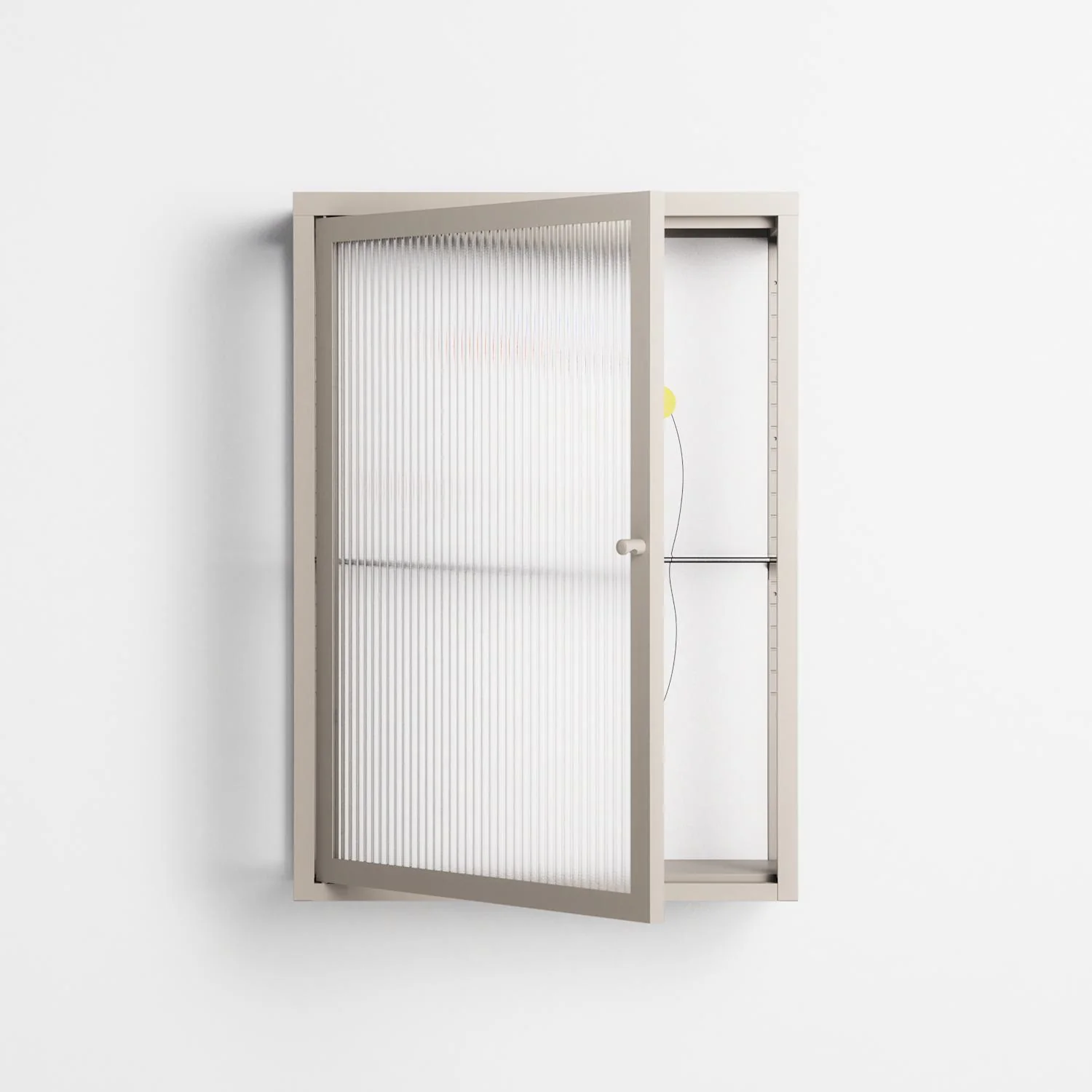 Épanoui - Wall Cabinet - David Vanadia - Pebble - Reeded glass - Image 2