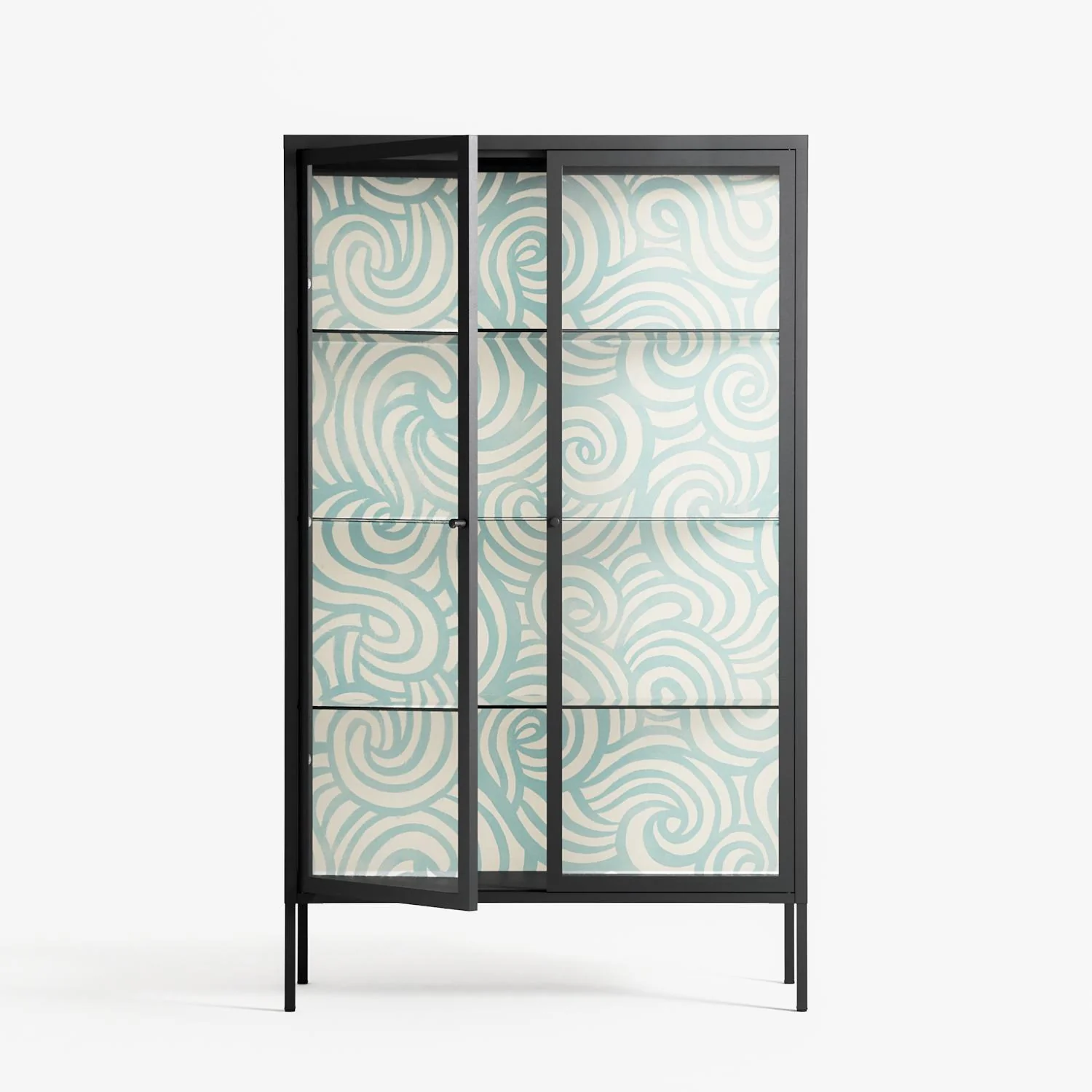 Epic Swirl - Cabinet - Amy Suther - Antracite - Clear glass - Image 2