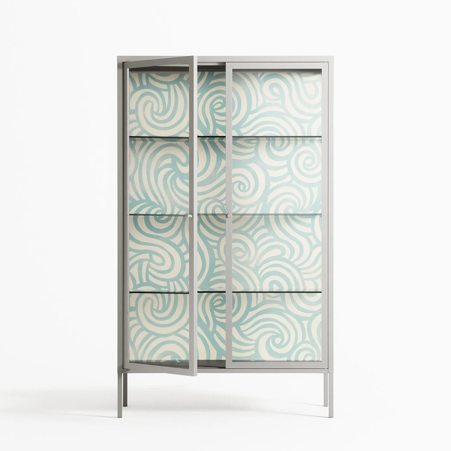 Epic Swirl - Cabinet - Amy Suther - Chalk - Clear glass - Image 2