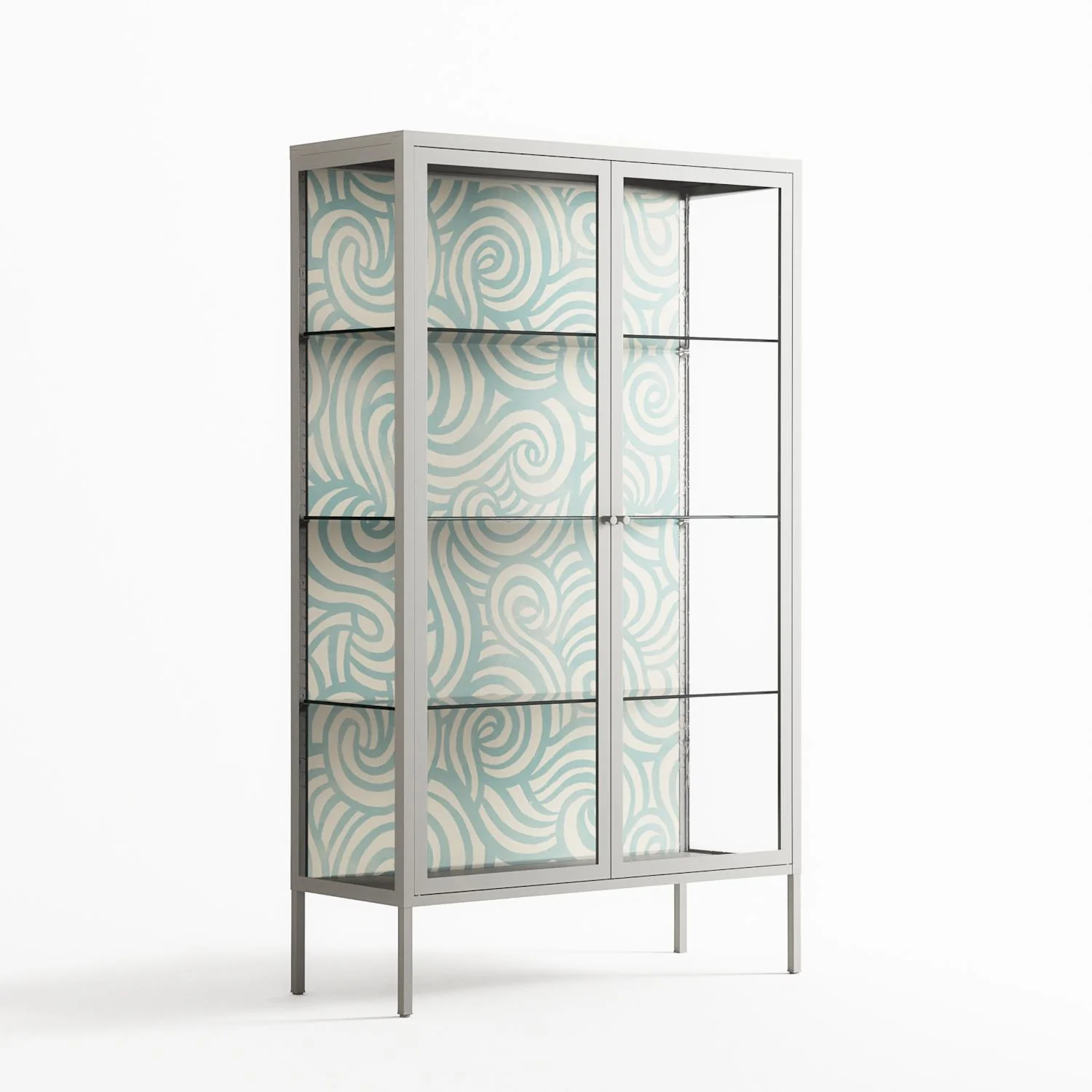 Epic Swirl - Cabinet - Amy Suther - Chalk - Clear glass - Image 4