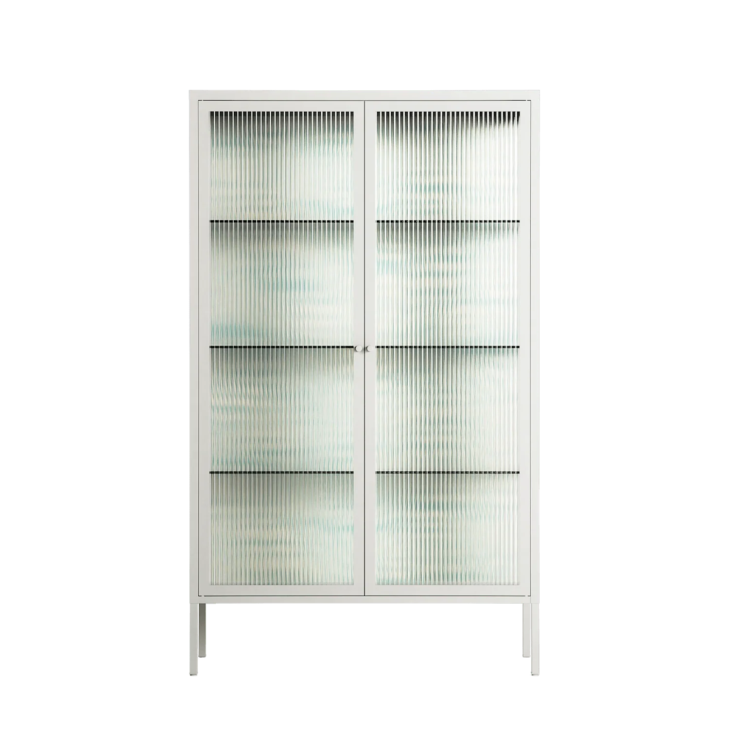 Epic Swirl - Cabinet - Amy Suther - Chalk - Reeded glass