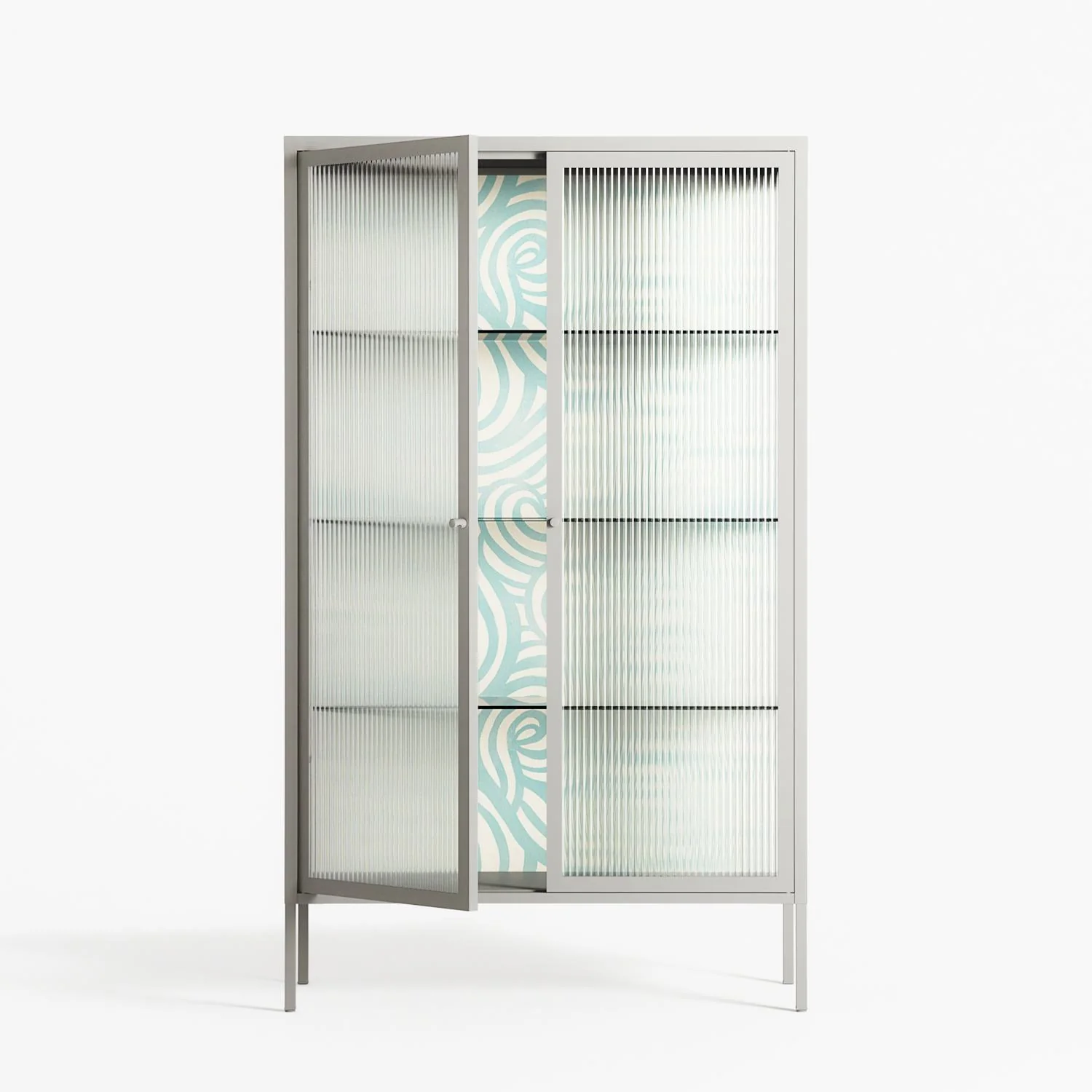 Epic Swirl - Cabinet - Amy Suther - Chalk - Reeded glass - Image 2