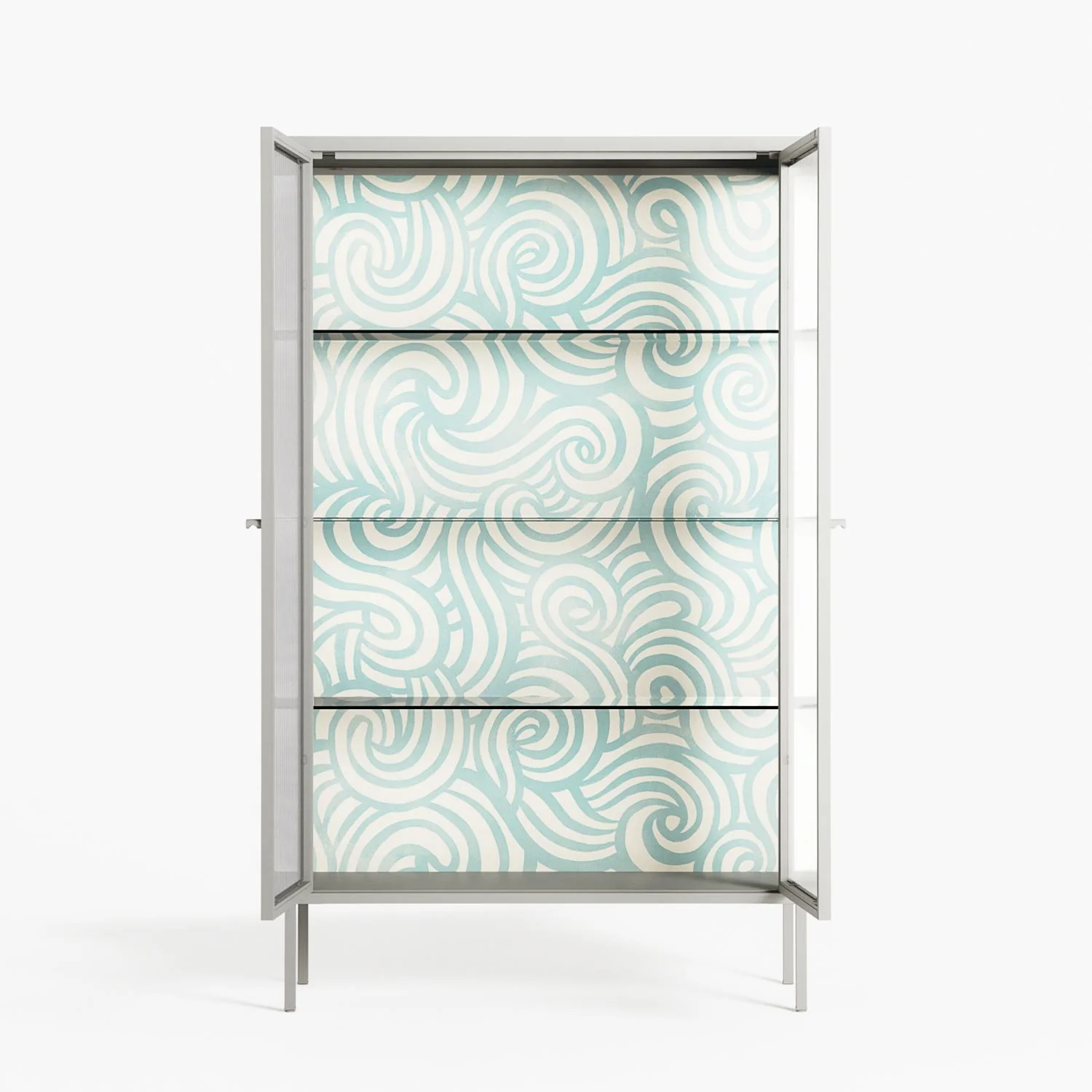 Epic Swirl - Cabinet - Amy Suther - Chalk - Reeded glass - Image 3