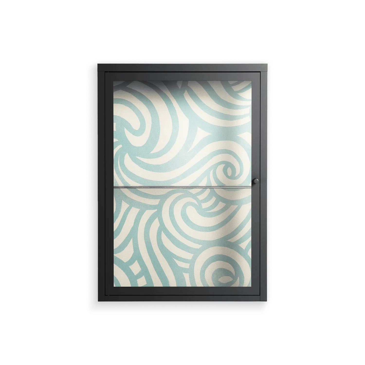 Epic Swirl - Wall Cabinet - Amy Suther - Antracite - Clear glass