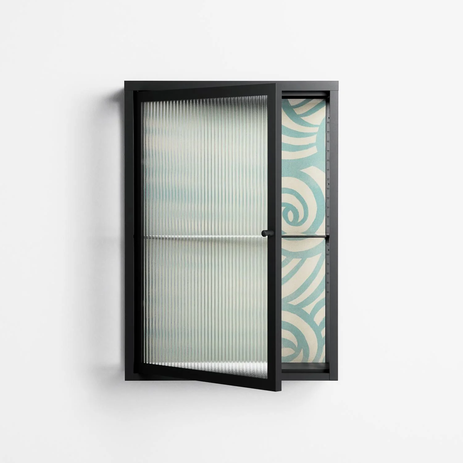 Epic Swirl - Wall Cabinet - Amy Suther - Antracite - Reeded glass - Image 2
