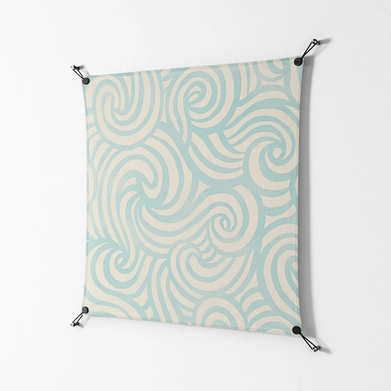Epic Swirl - Work On Wall - Amy Suther - Black - 90 x 90 cm - Image 2