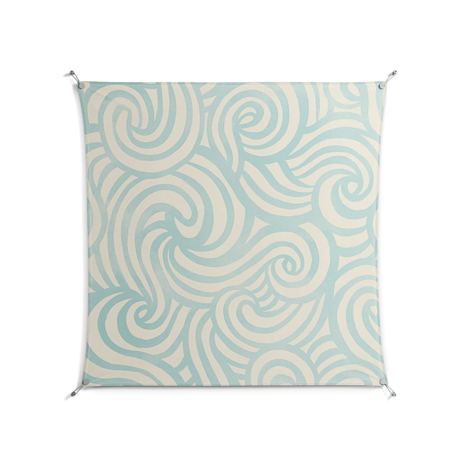 Epic Swirl - Work On Wall - Amy Suther - Silver - 140 x 140 cm