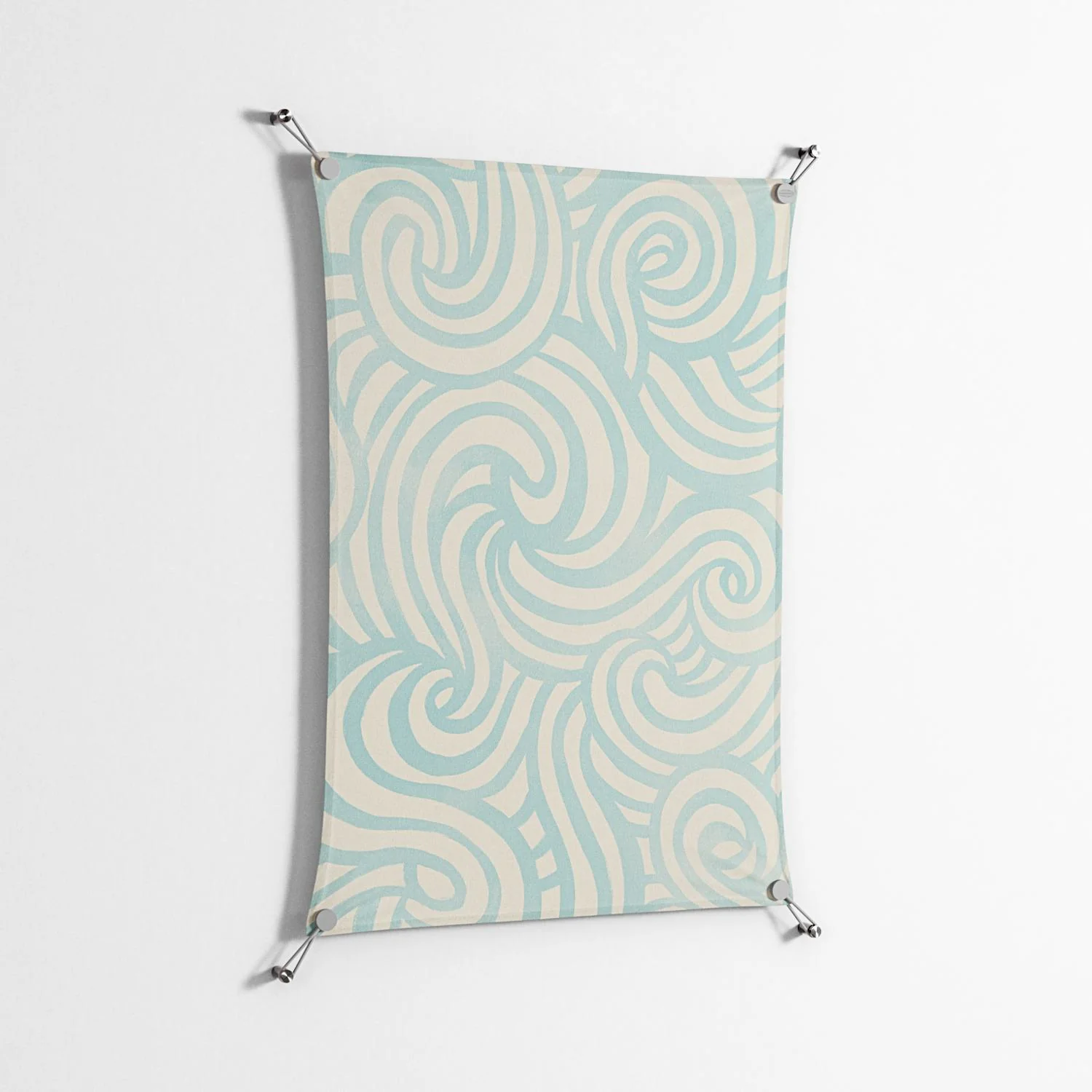 Epic Swirl - Work On Wall - Amy Suther - Silver - 70 x 100 cm - Image 2
