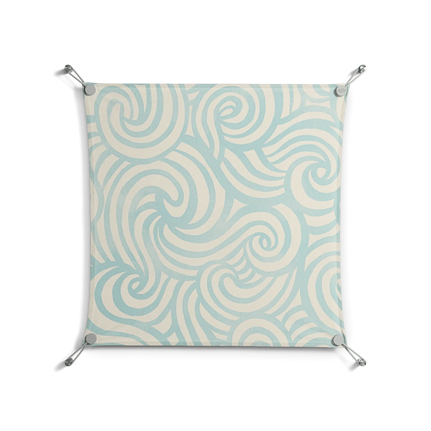 Epic Swirl - Work On Wall - Amy Suther - Silver - 70 x 70 cm