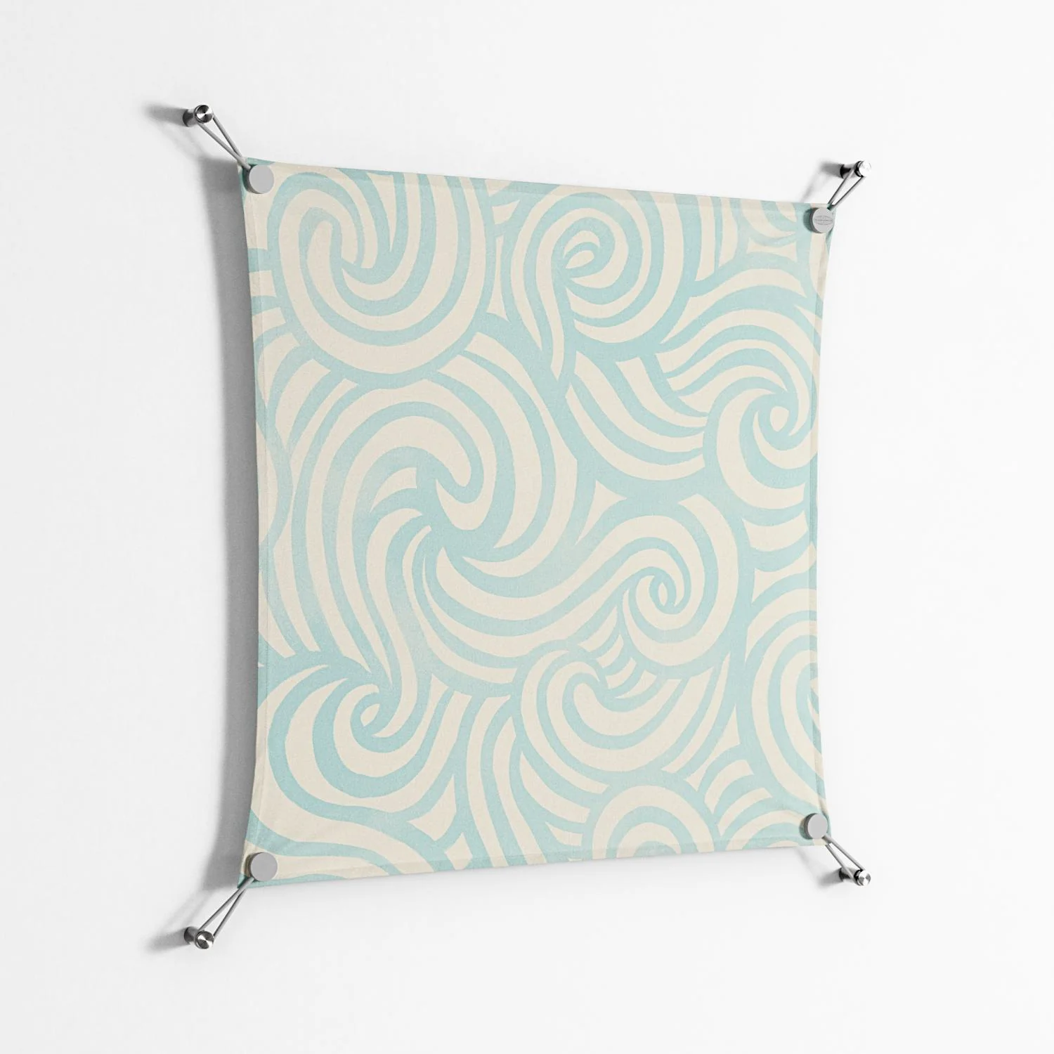 Epic Swirl - Work On Wall - Amy Suther - Silver - 70 x 70 cm - Image 2
