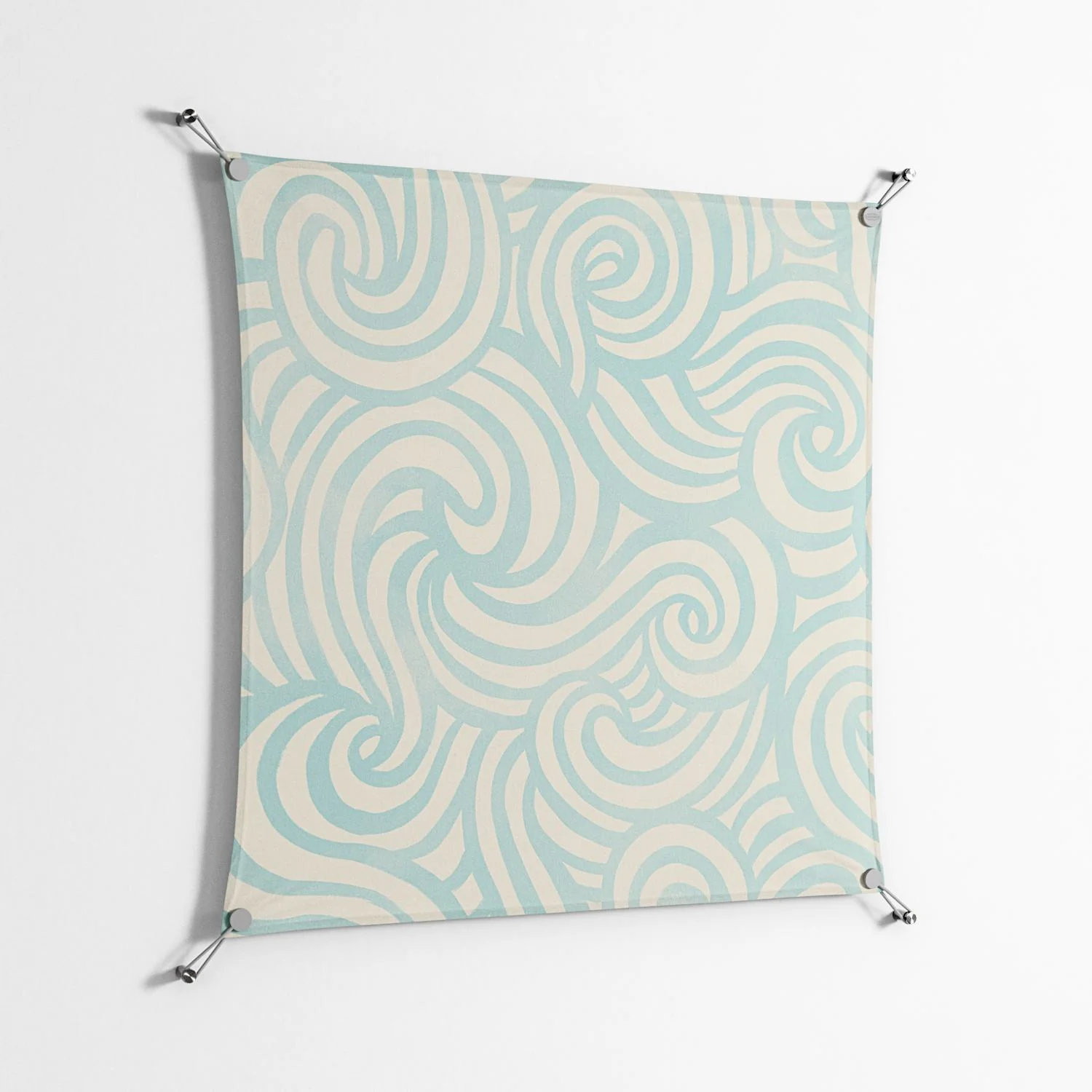 Epic Swirl - Work On Wall - Amy Suther - Silver - 90 x 90 cm - Image 2