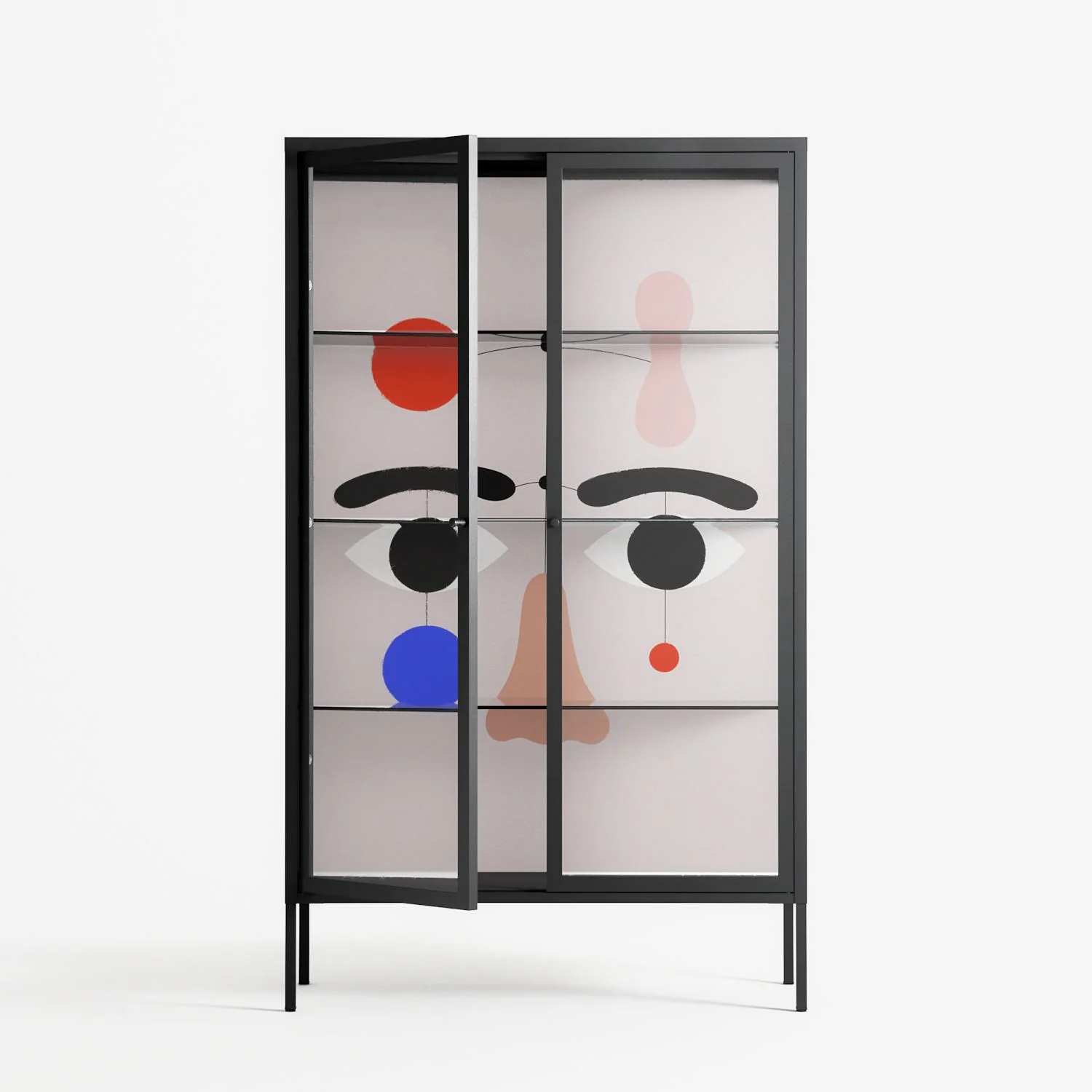 Équilibré - Cabinet - David Vanadia - Antracite - Clear glass - Image 2