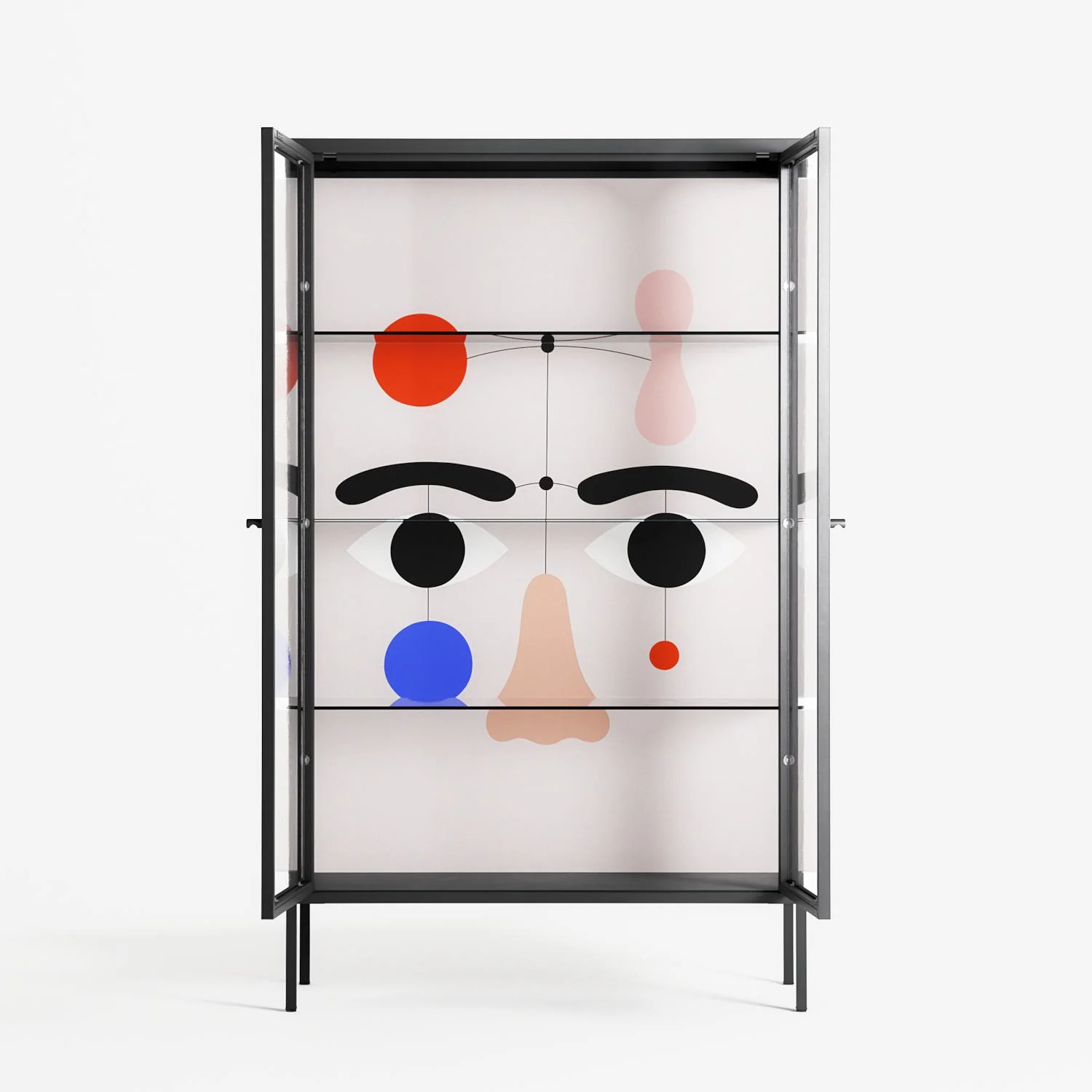Équilibré - Cabinet - David Vanadia - Antracite - Clear glass - Image 3