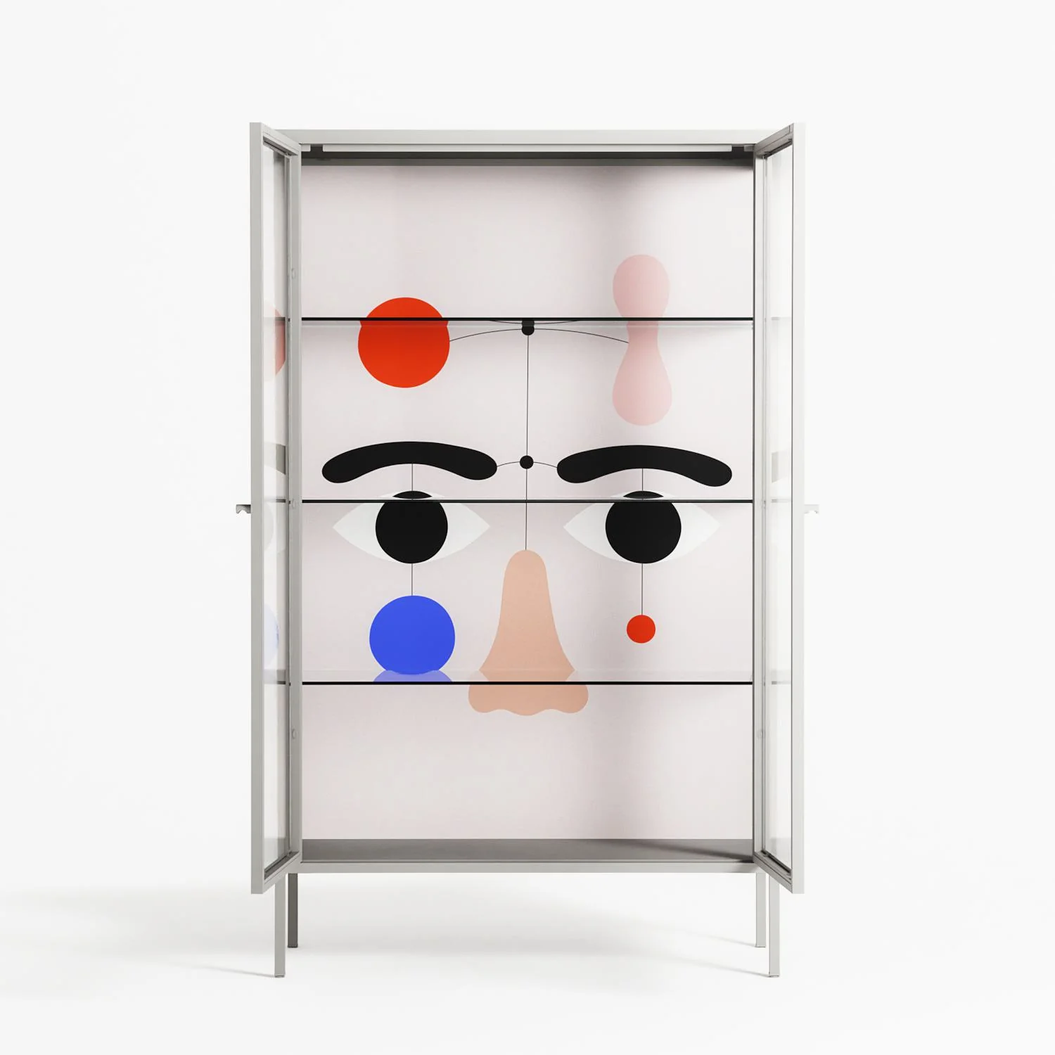 Équilibré - Cabinet - David Vanadia - Chalk - Clear glass - Image 3