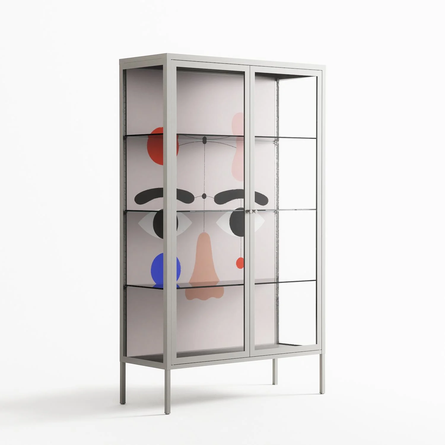 Équilibré - Cabinet - David Vanadia - Chalk - Clear glass - Image 4