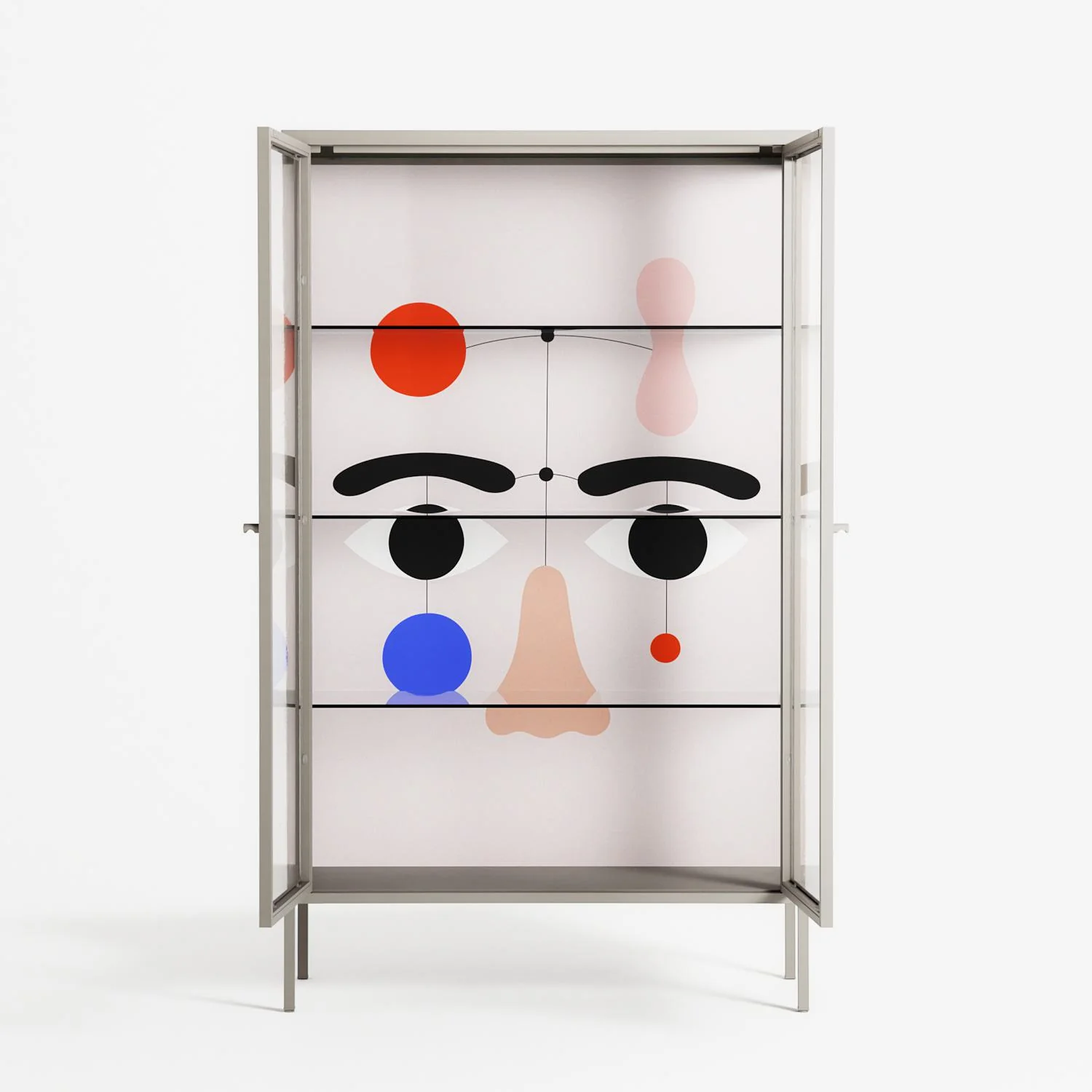 Équilibré - Cabinet - David Vanadia - Pebble - Clear glass - Image 3